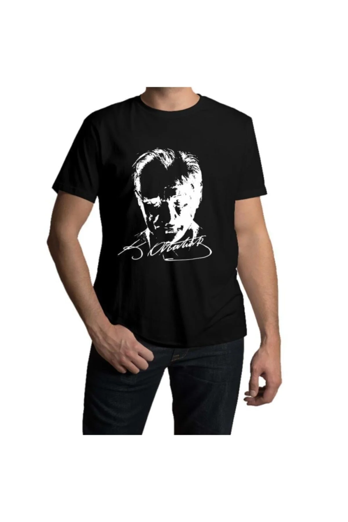 Unisex Siyah Atatürk Baskılı T-shirt / Atatürk Baskılı Tişört / 10 Kasım Atatürk Kısa Kol / Atatürk Unisex Siyah Atatürk Baskılı T-shirt / Atatürk Baskılı Tişört / 10 Kasım Atatürk Kısa Kol / Atatürk