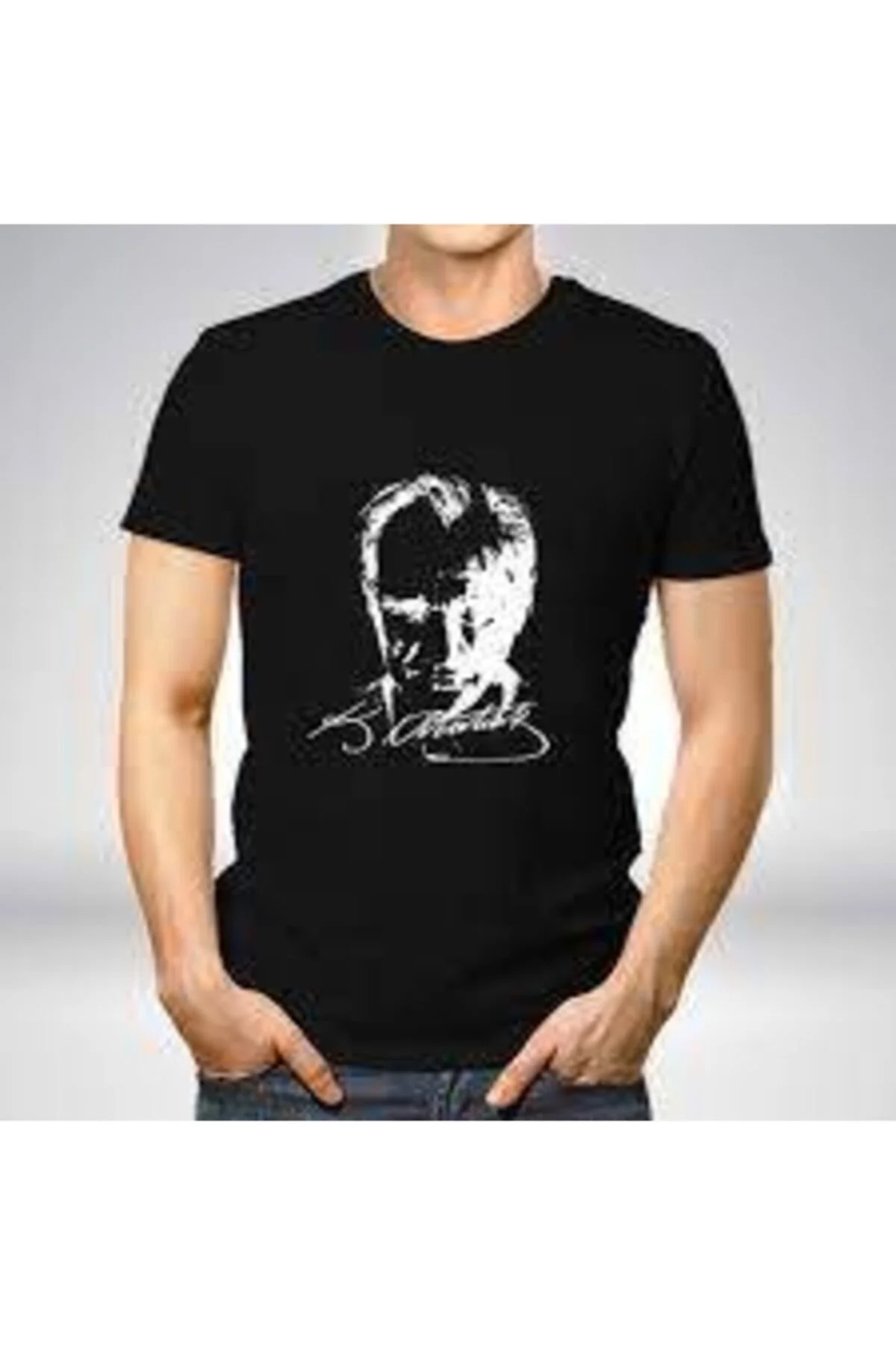 Unisex Siyah Atatürk Baskılı T-shirt / Atatürk Baskılı Tişört / 10 Kasım Atatürk Kısa Kol / Atatürk Unisex Siyah Atatürk Baskılı T-shirt / Atatürk Baskılı Tişört / 10 Kasım Atatürk Kısa Kol / Atatürk