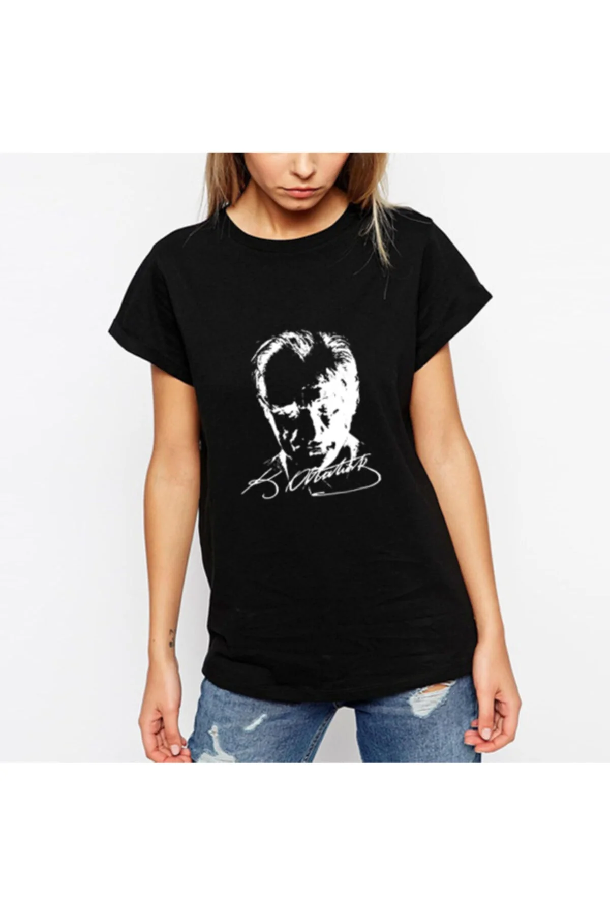 Unisex Siyah Atatürk Baskılı T-shirt / Atatürk Baskılı Tişört / 10 Kasım Atatürk Kısa Kol / Atatürk Unisex Siyah Atatürk Baskılı T-shirt / Atatürk Baskılı Tişört / 10 Kasım Atatürk Kısa Kol / Atatürk