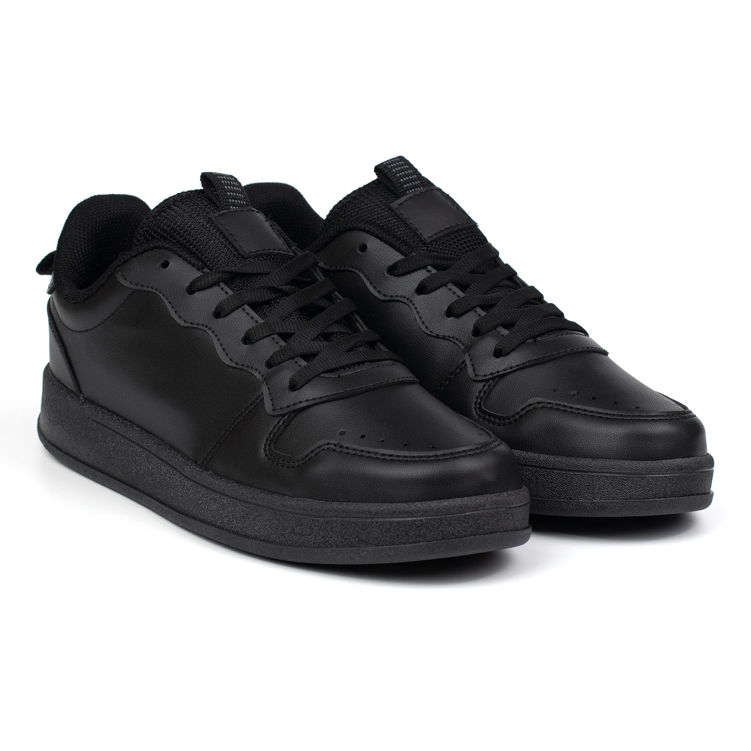Unisex Siyah Bağcıklı Rahat Günlük Sneaker Spor Ayakkabı Unisex Siyah Bağcıklı Rahat Günlük Sneaker Spor Ayakkabı