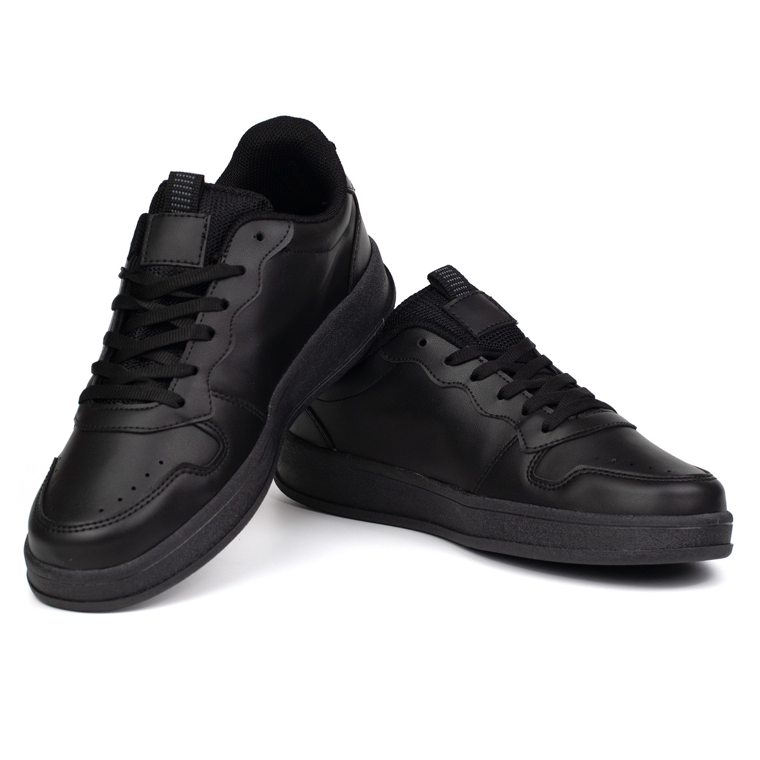Unisex Siyah Bağcıklı Rahat Günlük Sneaker Spor Ayakkabı Unisex Siyah Bağcıklı Rahat Günlük Sneaker Spor Ayakkabı