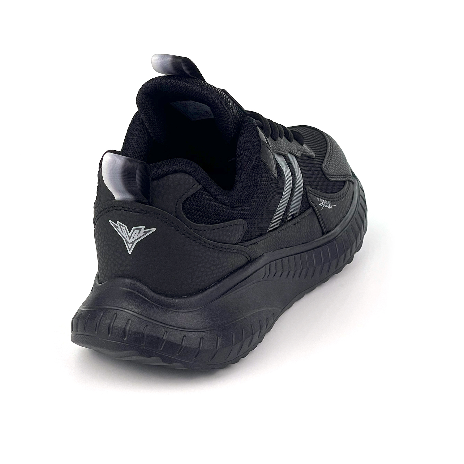 Kajila Unisex Siyah Bağcıklı Esnek Hafif Günlük Sneaker Spor Ayakkabı