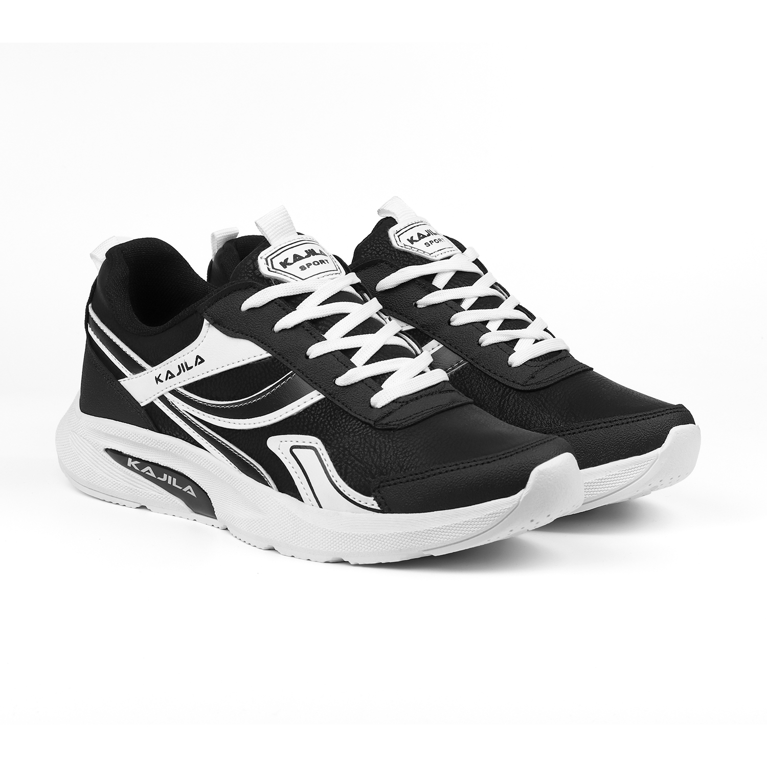 Kajila Unisex Siyah Beyaz Özel Tasarım Modern Konforlu Rahat Sneaker Gün Kajila Unisex Siyah Beyaz Özel Tasarım Modern Konforlu Rahat Sneaker Gün