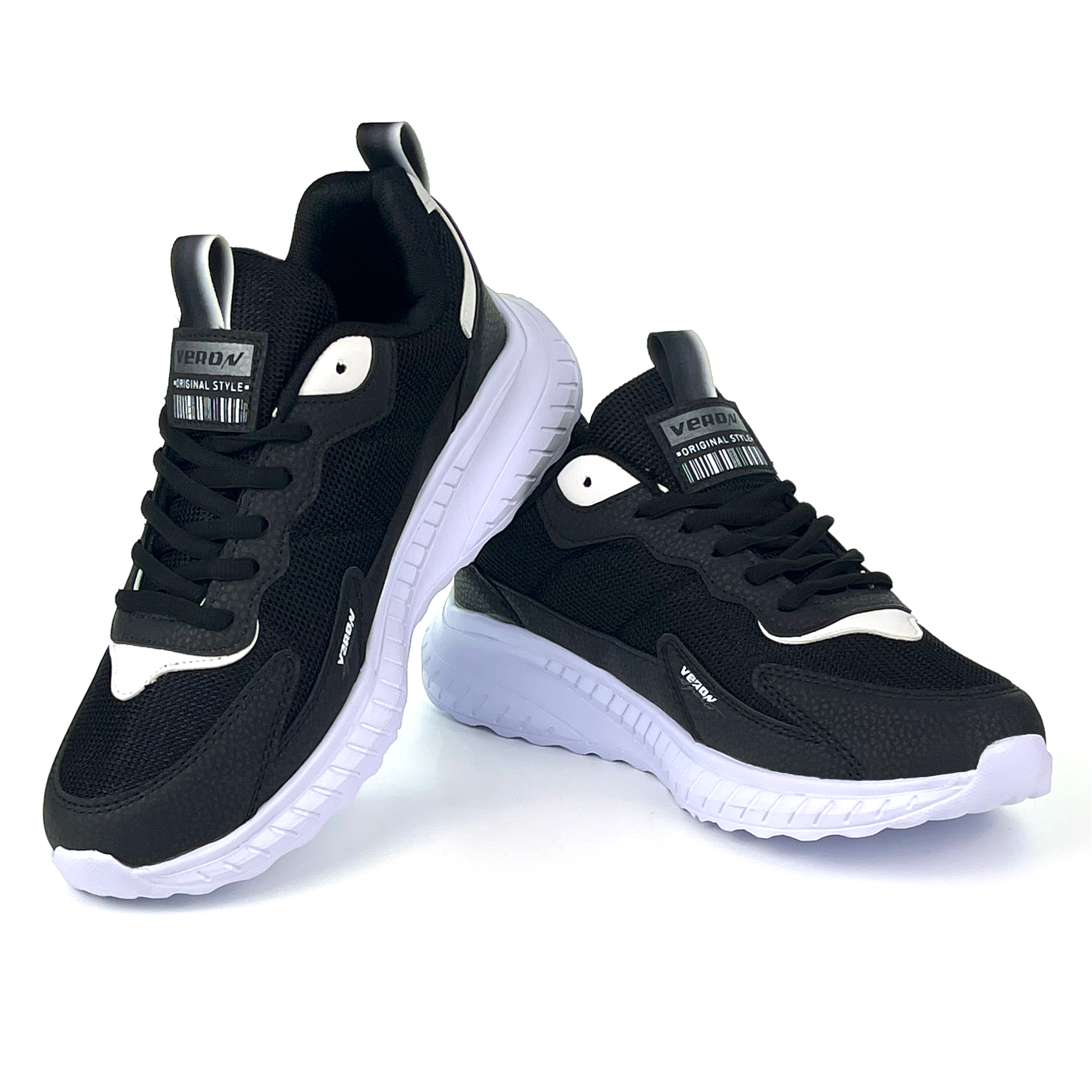 Kajila Unisex Siyah Beyaz Bağcıklı Esnek Hafif Günlük Sneaker Spor Ayakk Kajila Unisex Siyah Beyaz Bağcıklı Esnek Hafif Günlük Sneaker Spor Ayakk