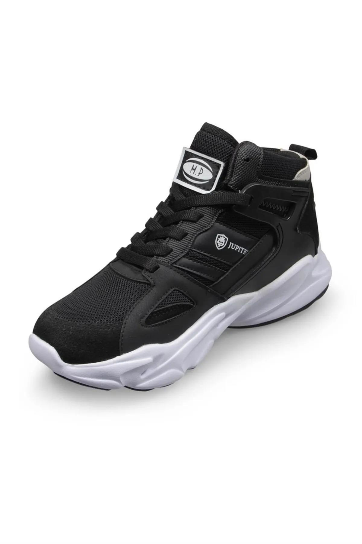 M.P. Unisex Siyah-Bordo Basket Ayakkabı