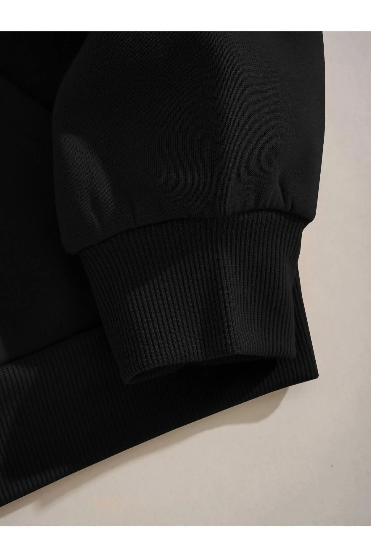 Unisex Siyah Düz Renk Kapüşonlu Sweatshirt Fiyatı, Yorumları ve Özellikleri