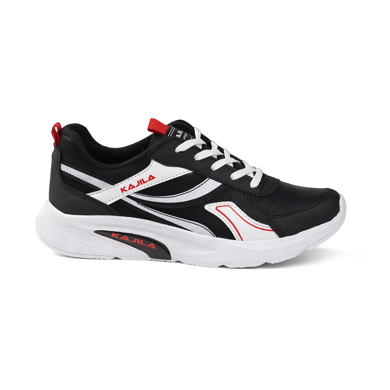 Unisex Siyah Kırmızı Özel Tasarım Modern Konforlu Rahat Sneaker G