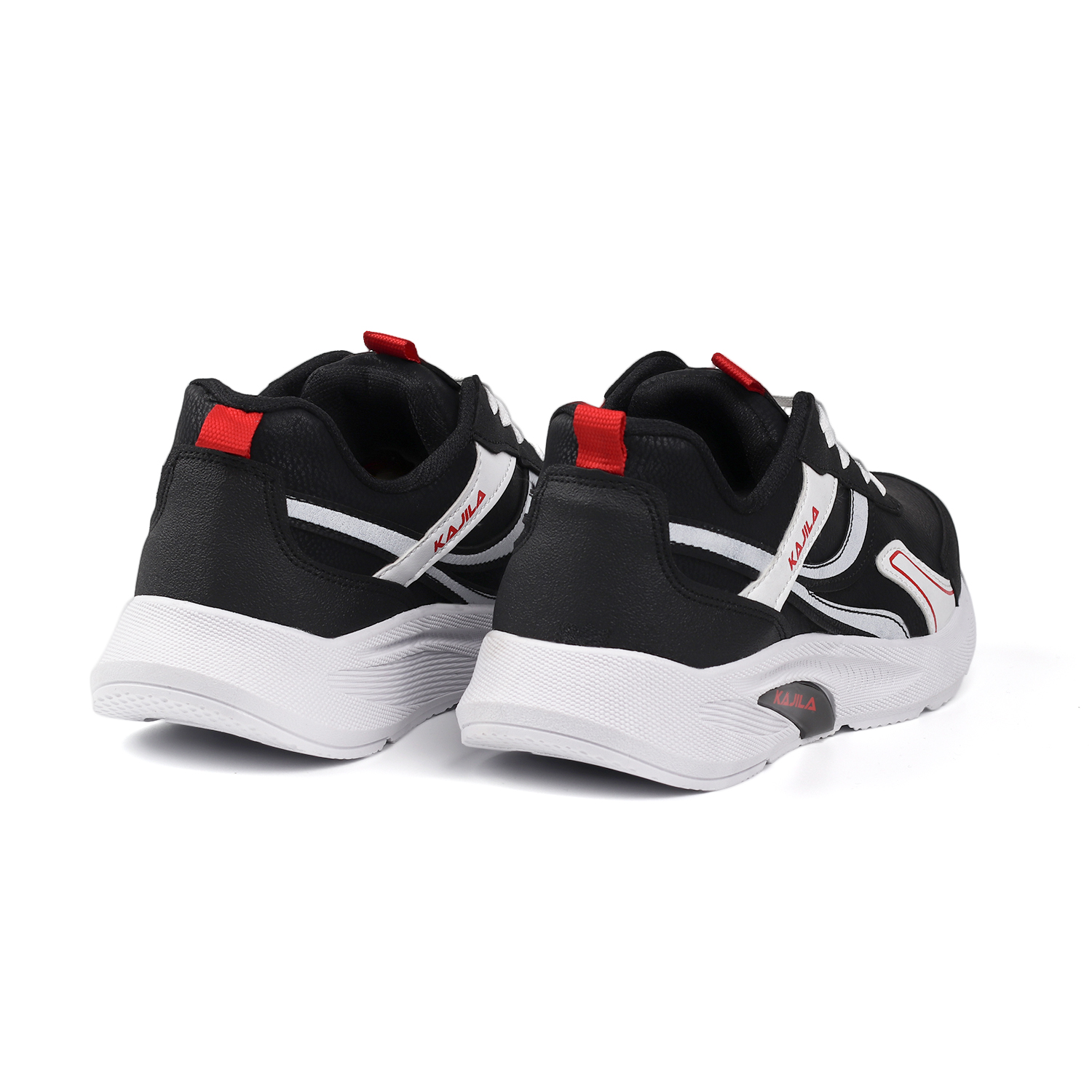 Unisex Siyah Kırmızı Özel Tasarım Modern Konforlu Rahat Sneaker G