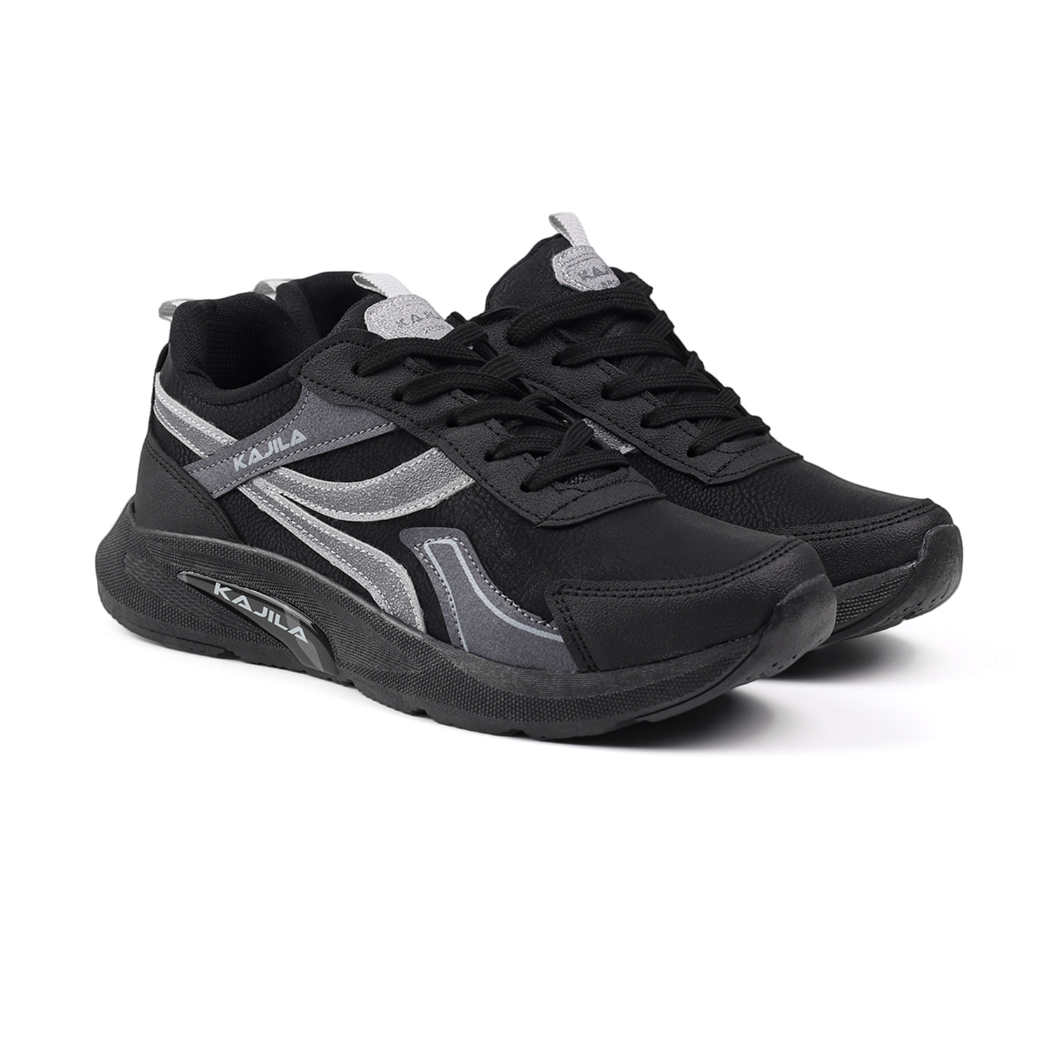 Kajila Unisex Siyah Özel Tasarım Modern Konforlu Rahat Sneaker Günlük Yü