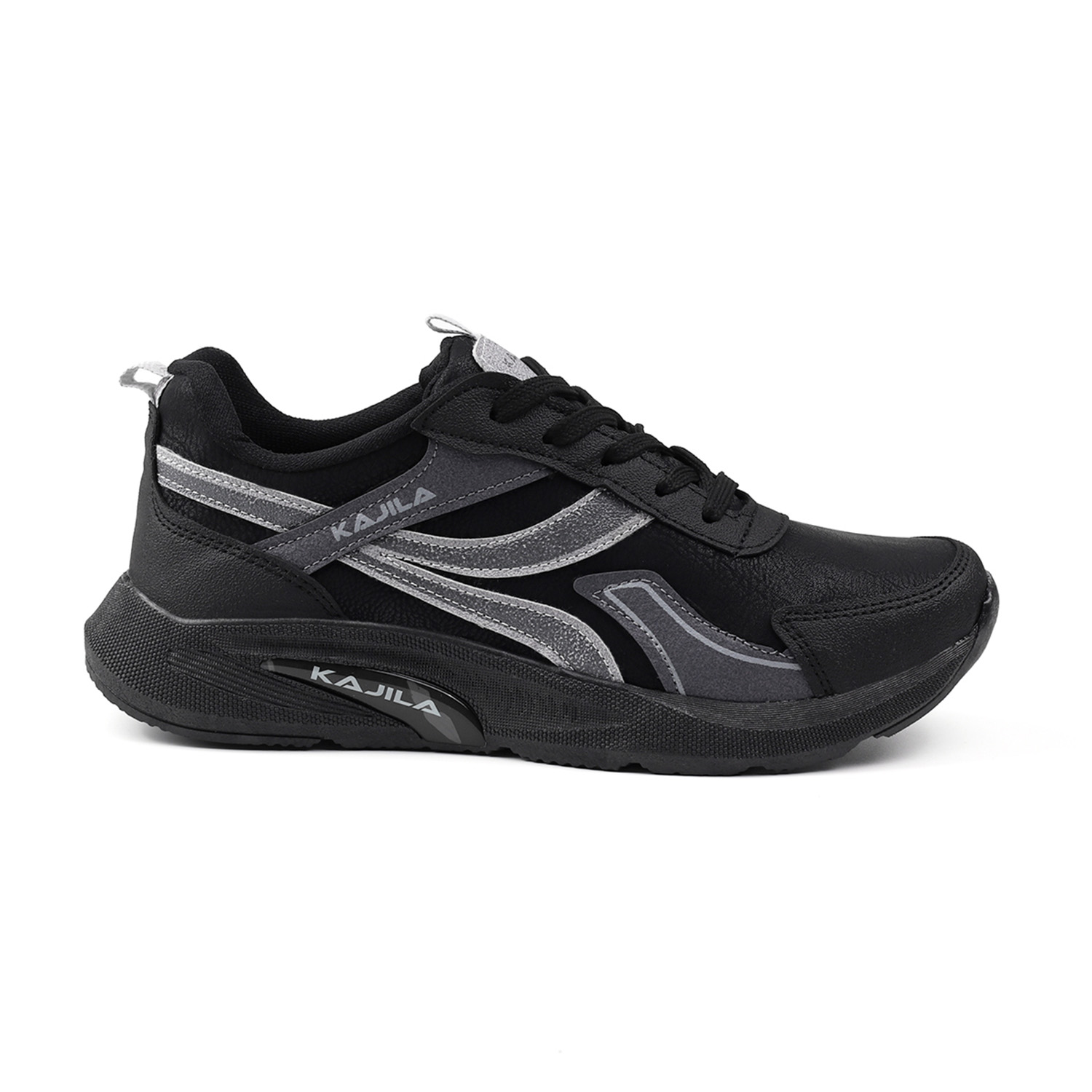 Kajila Unisex Siyah Özel Tasarım Modern Konforlu Rahat Sneaker Günlük Yü