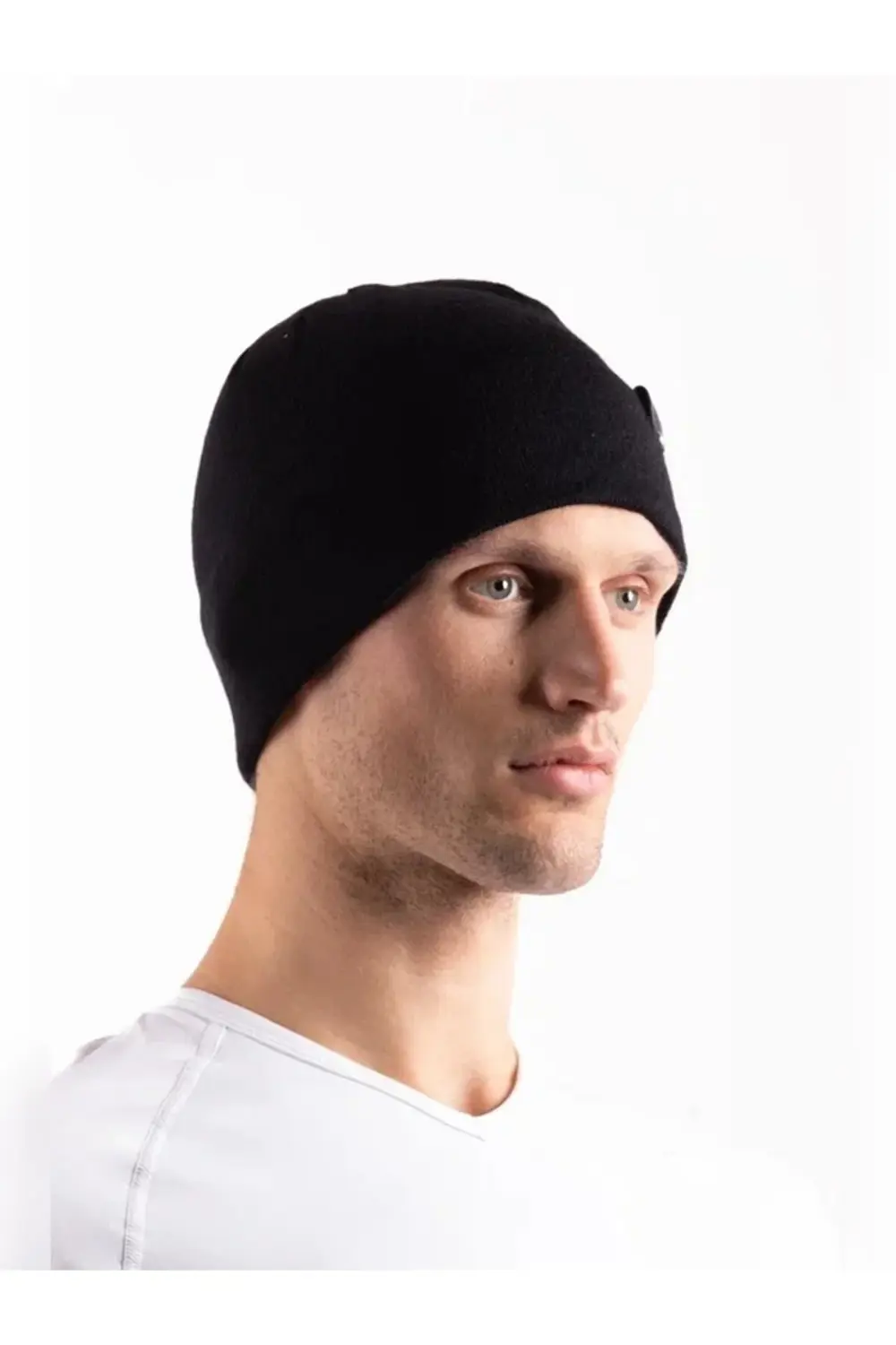 Unisex Siyah Polar Katmanlı Rüzgar Geçirmez Balıkçı Kayakçı Kışlı