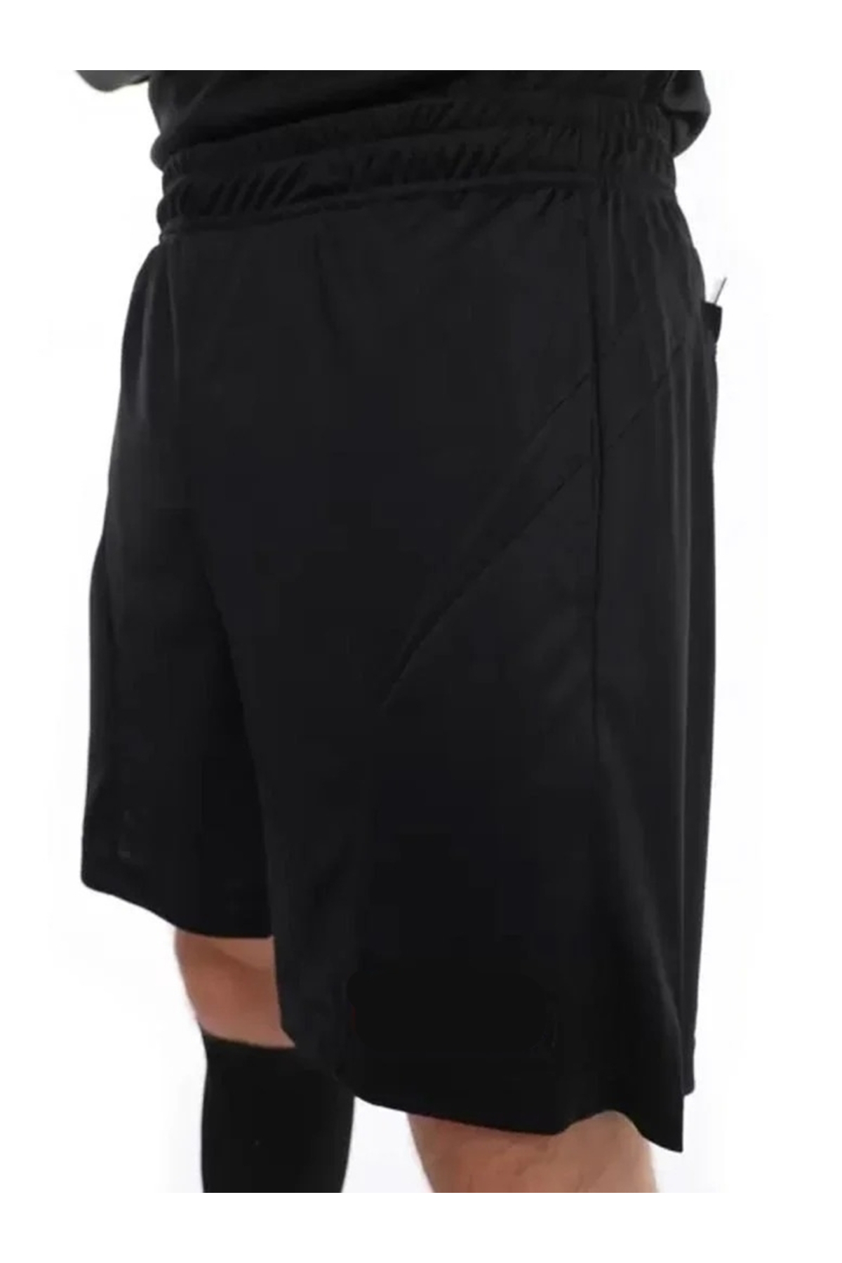 K18 Unisex Siyah Şort, Önde 2, Arkada 2 Cepli R079100