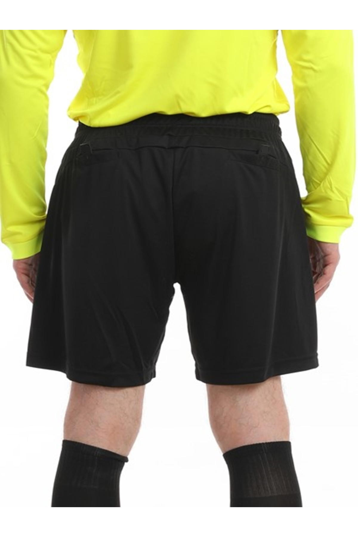 K18 Unisex Siyah Şort, Önde 2, Arkada 2 Cepli R079100