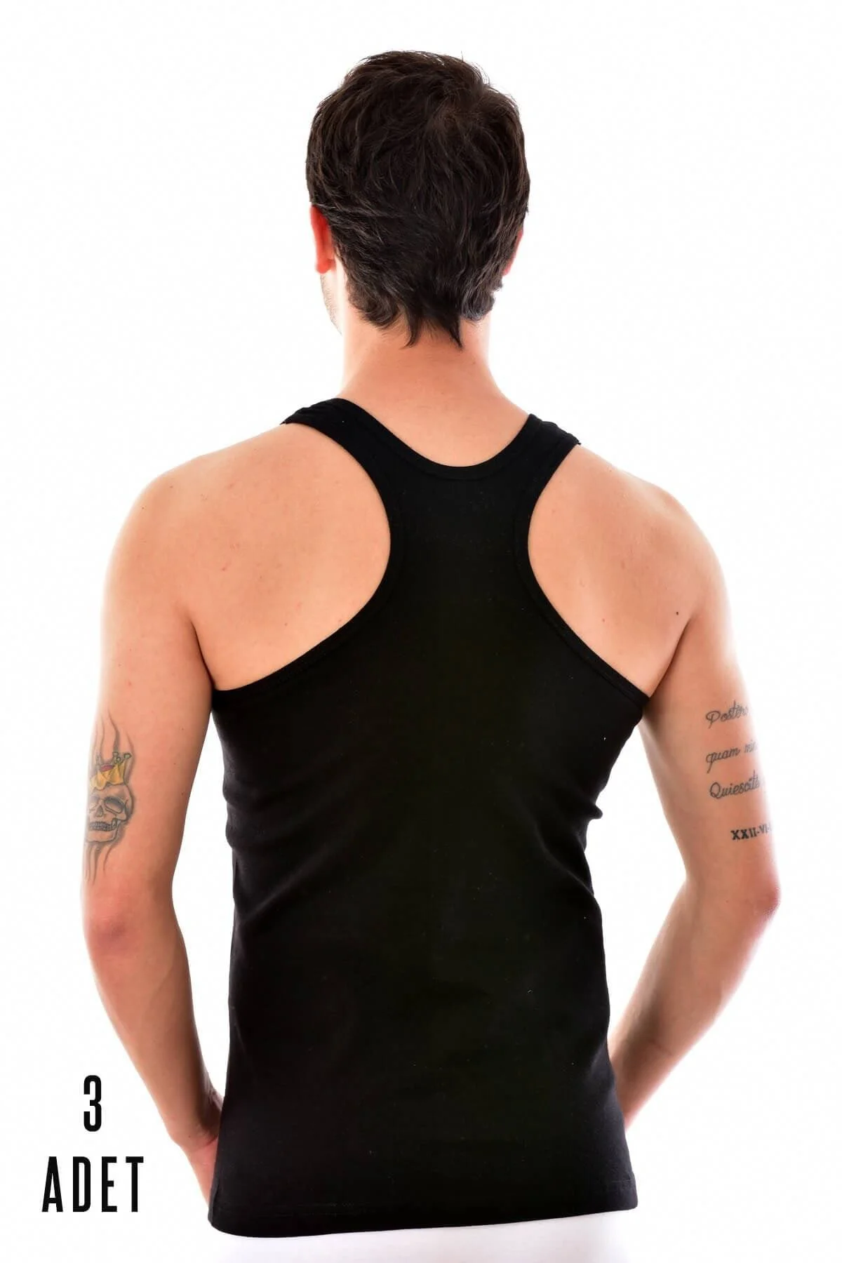Unisex Siyah Spor Atlet 3 Adet 0058 Unisex Siyah Spor Atlet 3 Adet 0058