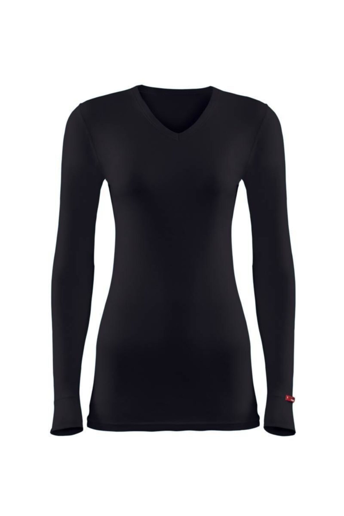 Blackspade Unisex Siyah Uzun Kollu V Yaka Termal İçlik