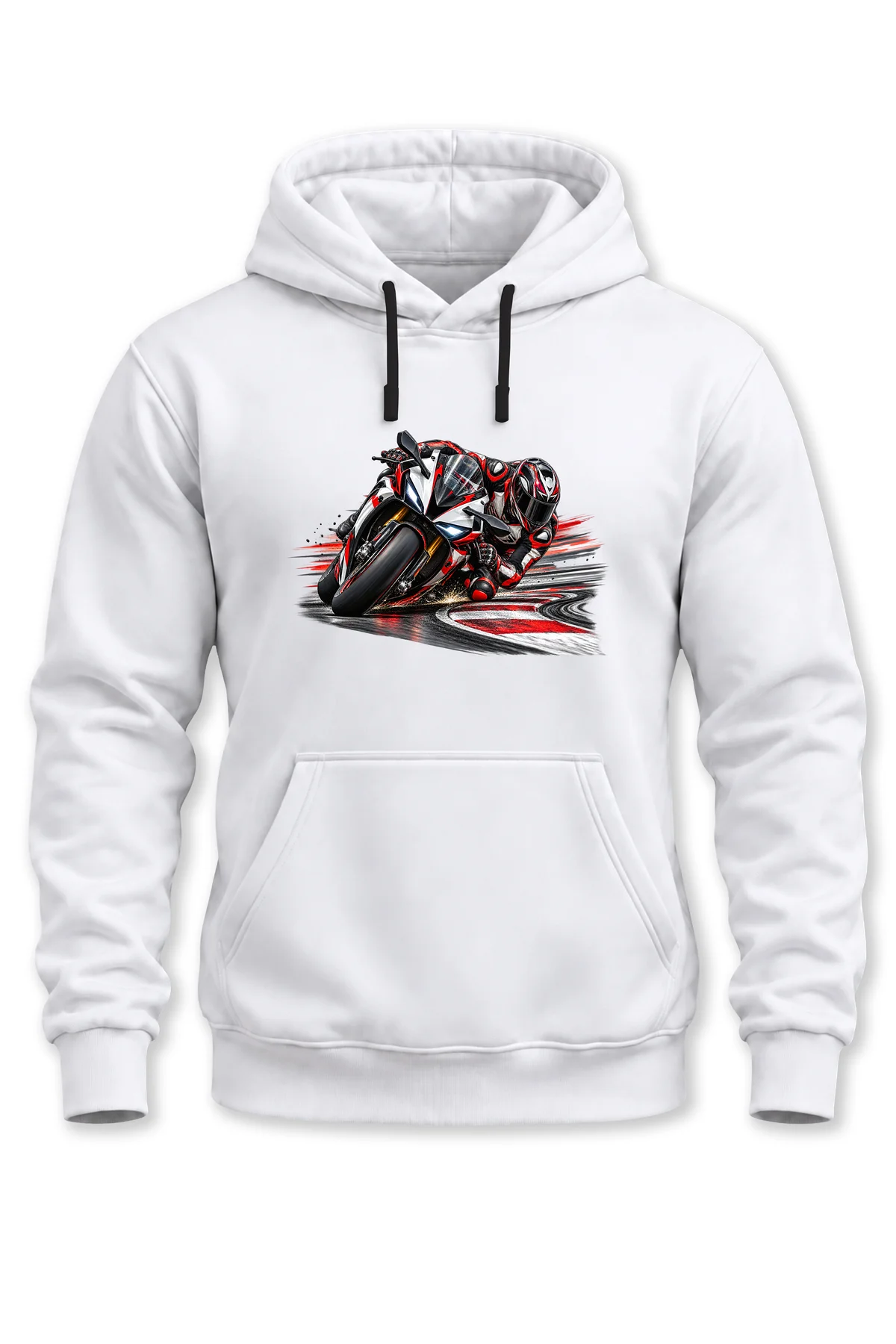 Unisex Sportbike Motosiklet Baskılı Kapüşonlu Sweatshirt Pist Yarışı Rider Tasarım Unisex Sportbike Motosiklet Baskılı Kapüşonlu Sweatshirt Pist Yarışı Rider Tasarım
