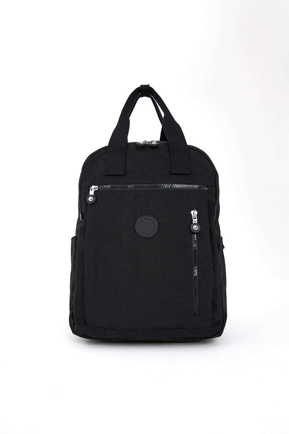 Unisex Suya Dayanıklı Krinkıl Kumaş Çok Gözlü Siyah Laptop Okul V