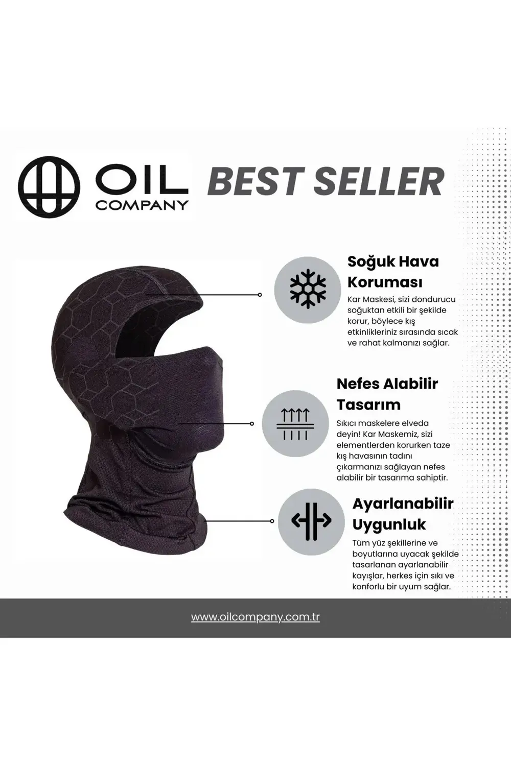 Unisex Termal Rüzgar Geçirmez Motorcu Ninja Kamp Kayak Kamp Kışlı