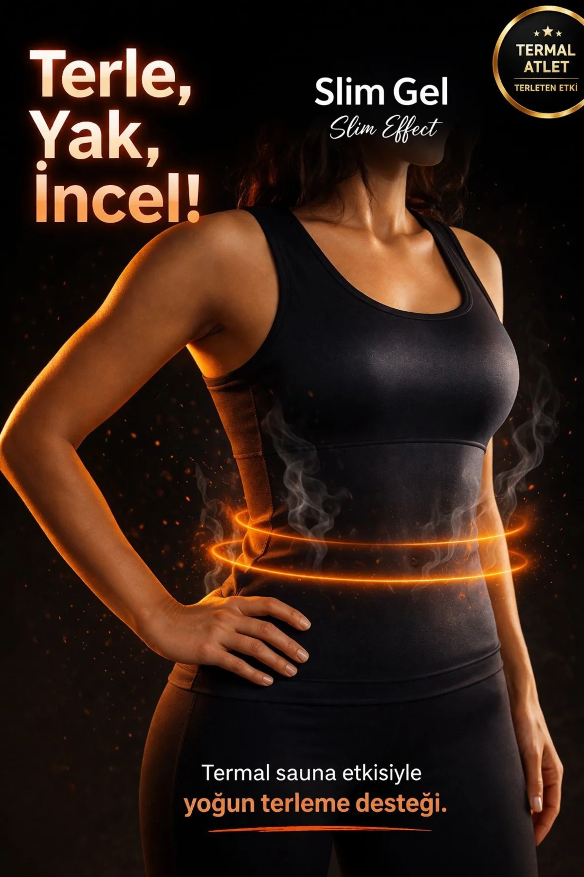 Unisex Termal Sauna Atlet Terletici Spor İçlik Nefes Alabilir Gün