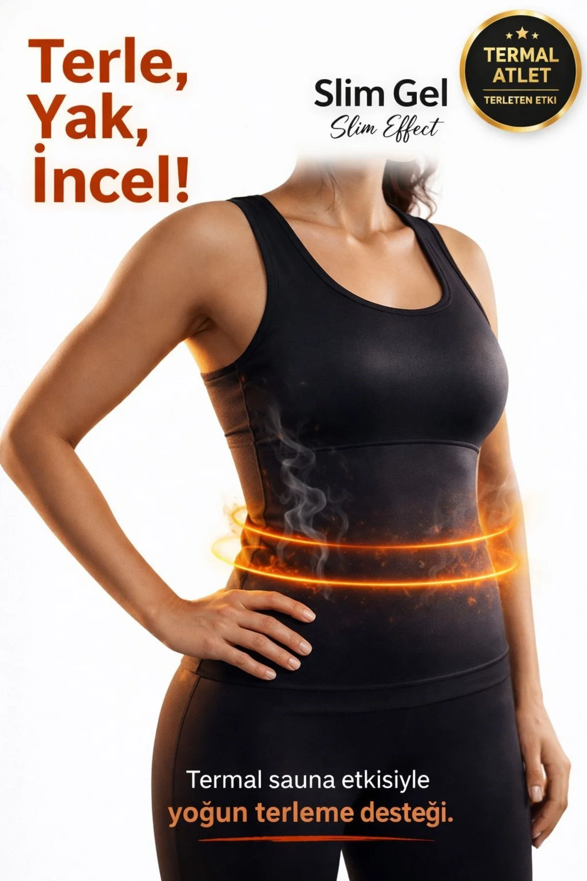 Unisex Termal Sauna Atlet Terletici Spor İçlik Nefes Alabilir Gün