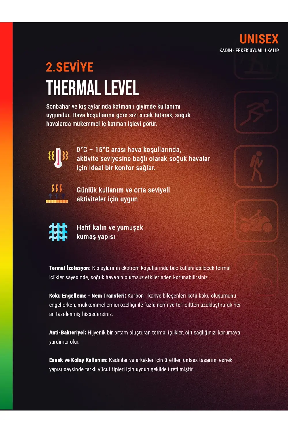 Unisex Termal Tişört 2. Seviye 9259 - Beyaz