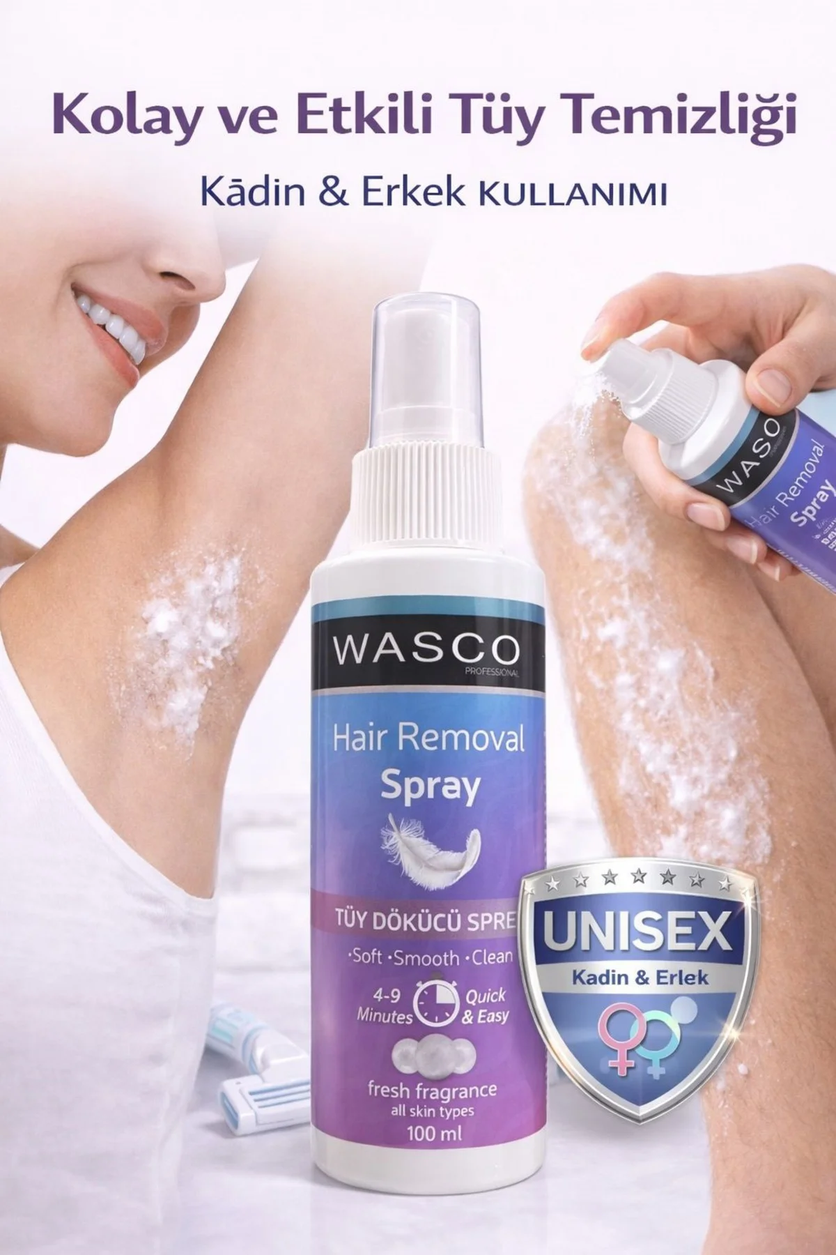 Unisex Tüy Dökücü Sprey 100 ml X 2Adet