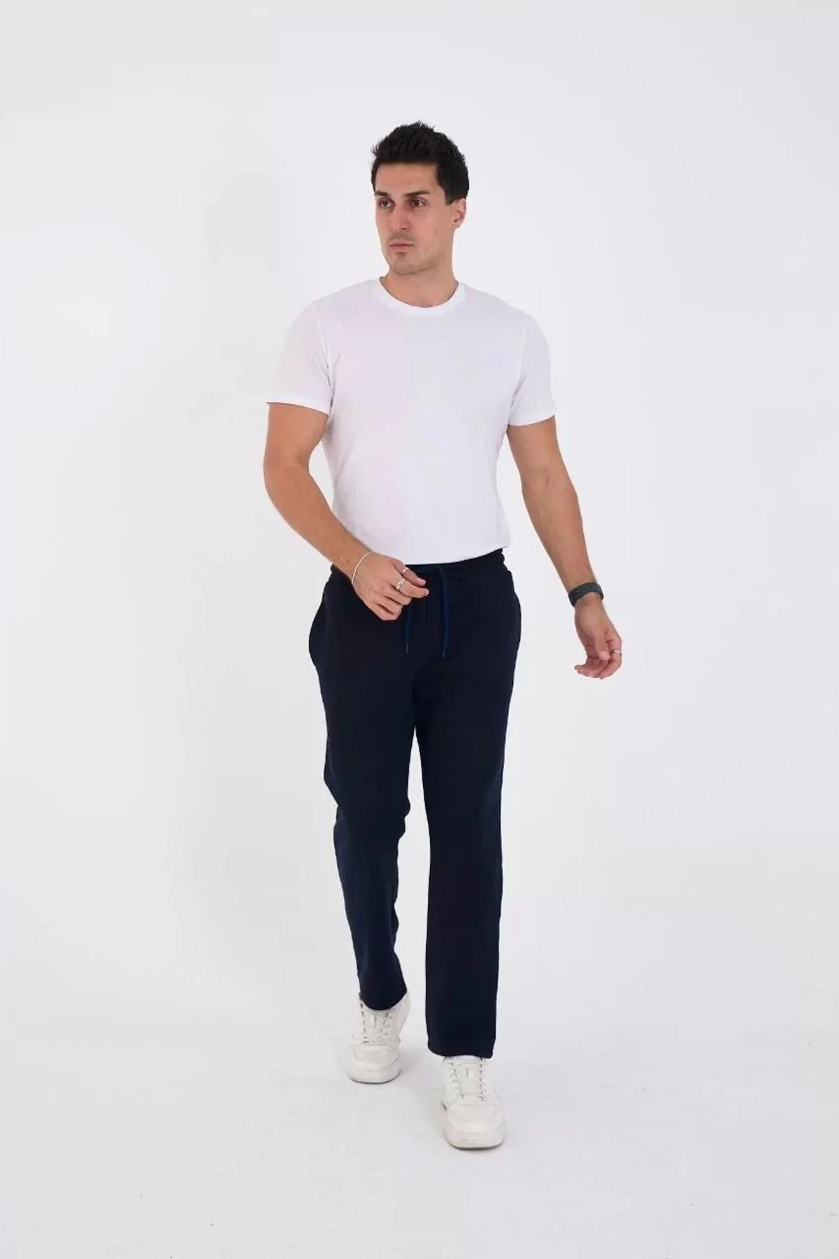Unisex Üç Iplik Basic Eşofman Pantolon - Lacivert