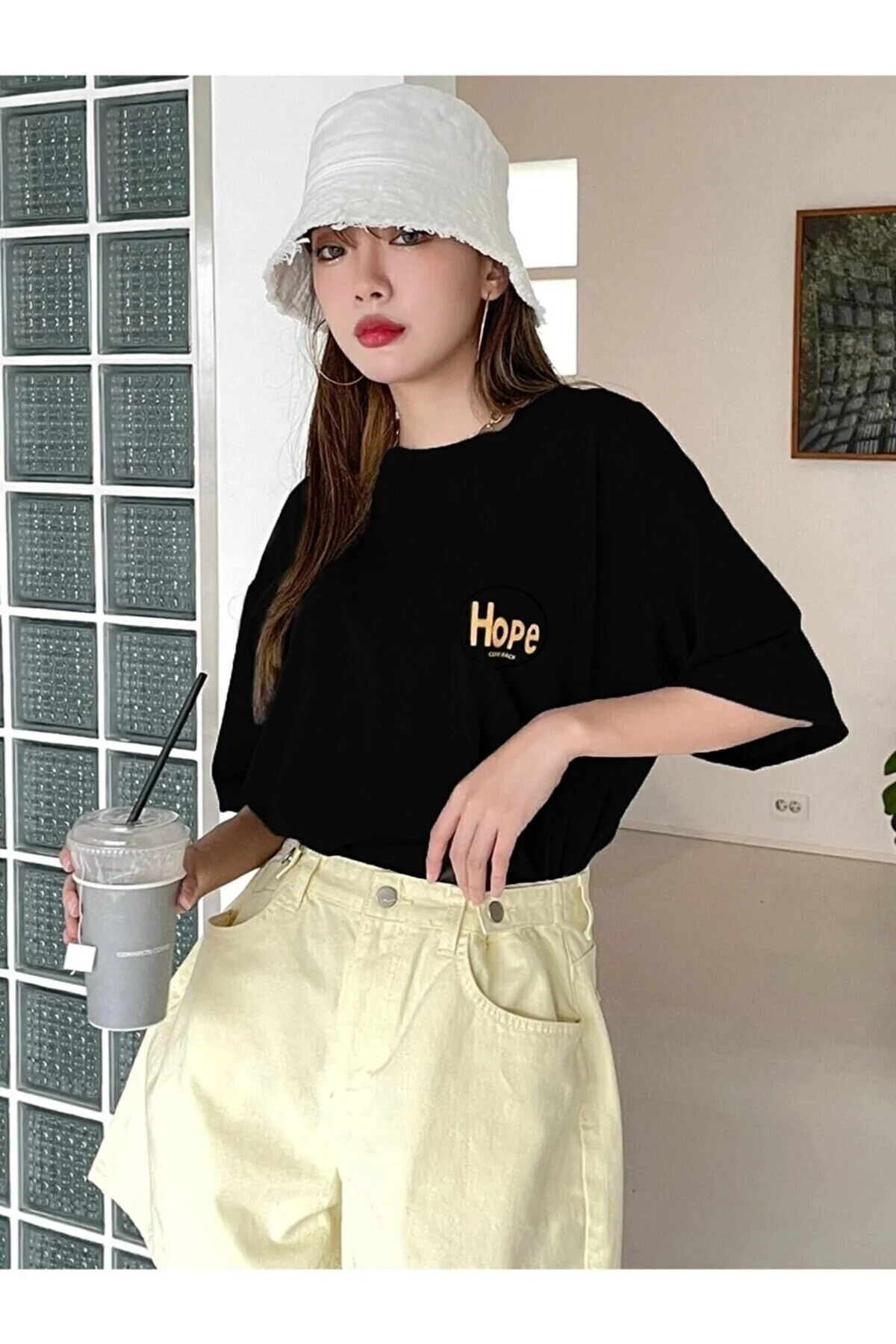 Unisex Why Not Siyah Oversize Bisiklet Yaka Baskılı T-shirt Fiyatı, Yorumları ve Özellikleri