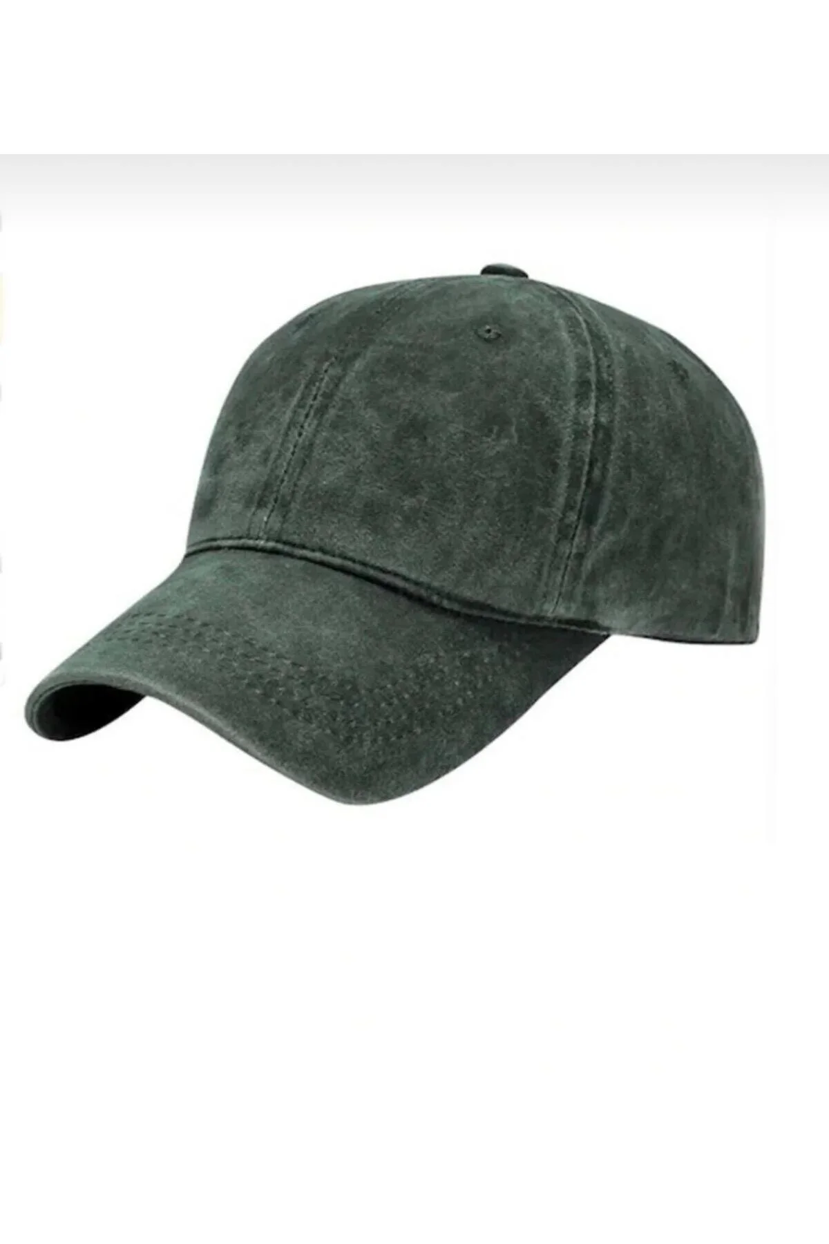 Unisex Yıkamalı Şapka Vintage Eskitme Düz Cap, Günlük Trend Şapka