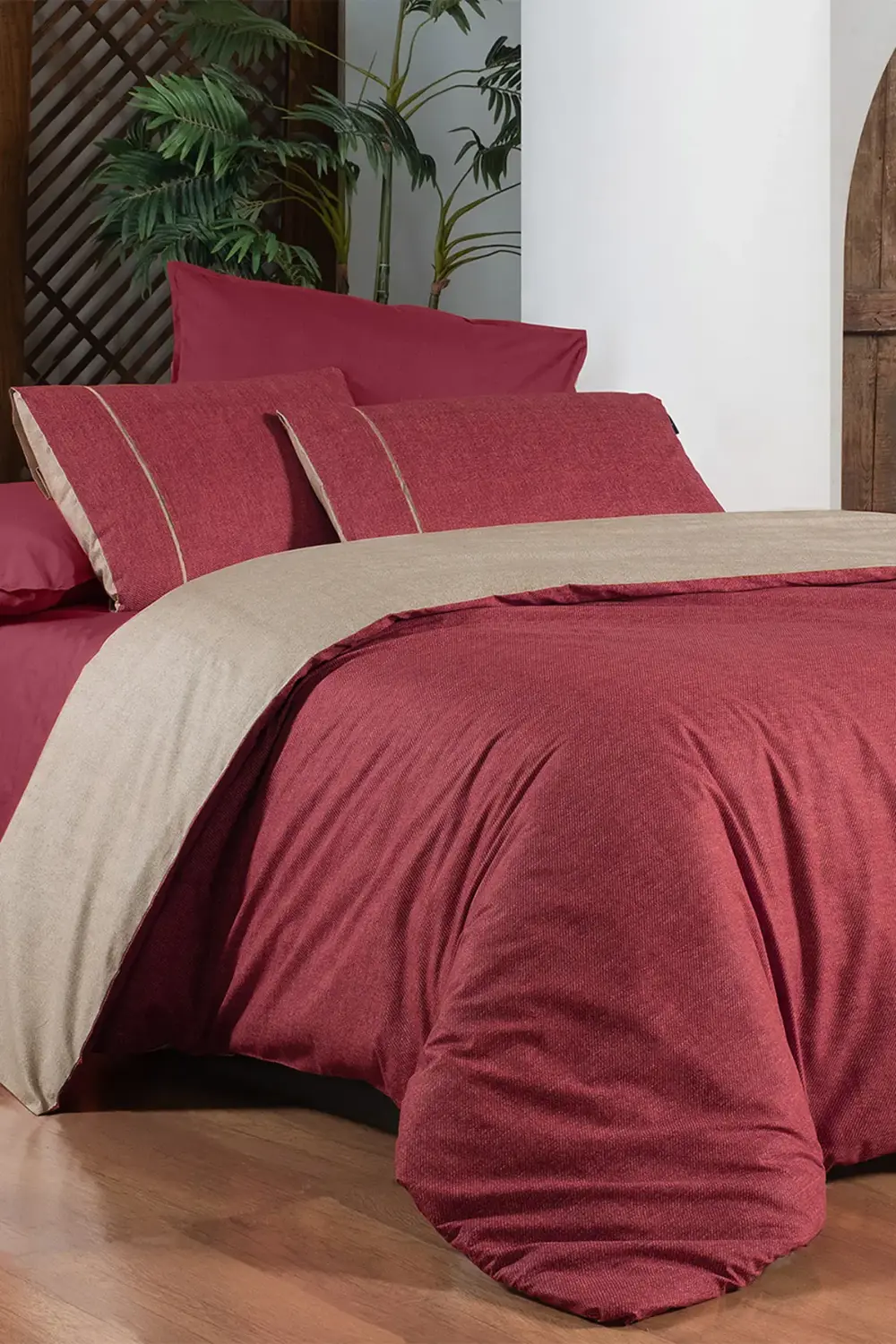 Unitwill Pembe Tek Kişilik %100 Pamuk Nevresim Takımı