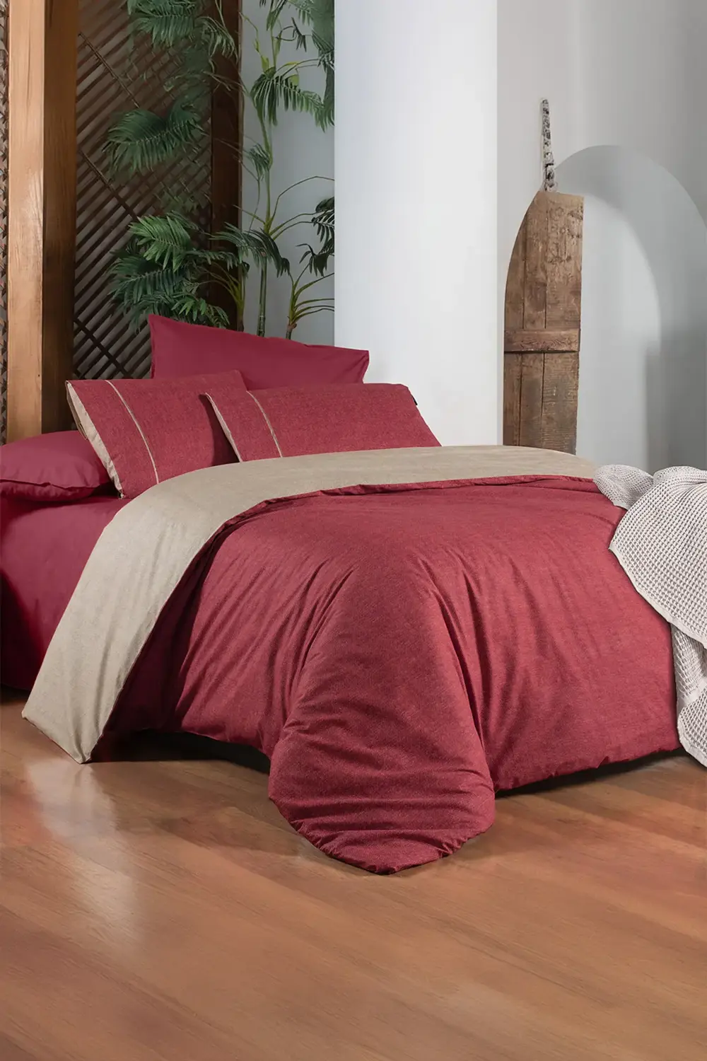 Unitwill Pembe Tek Kişilik %100 Pamuk Nevresim Takımı