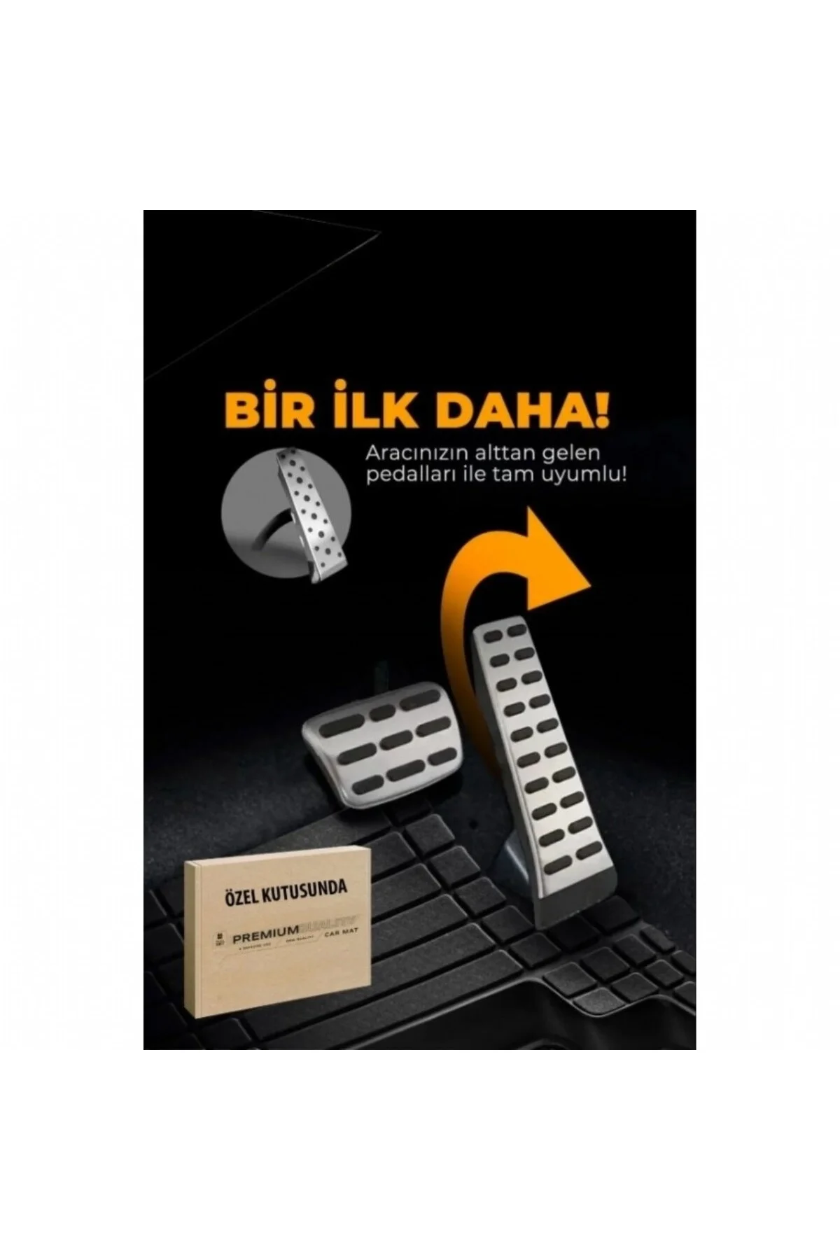 ÜNİVERSAL 4D HAVUZLU OTO PASPAS SİYAH 5 PARÇA TAM SET HER ARACA UYUMLU