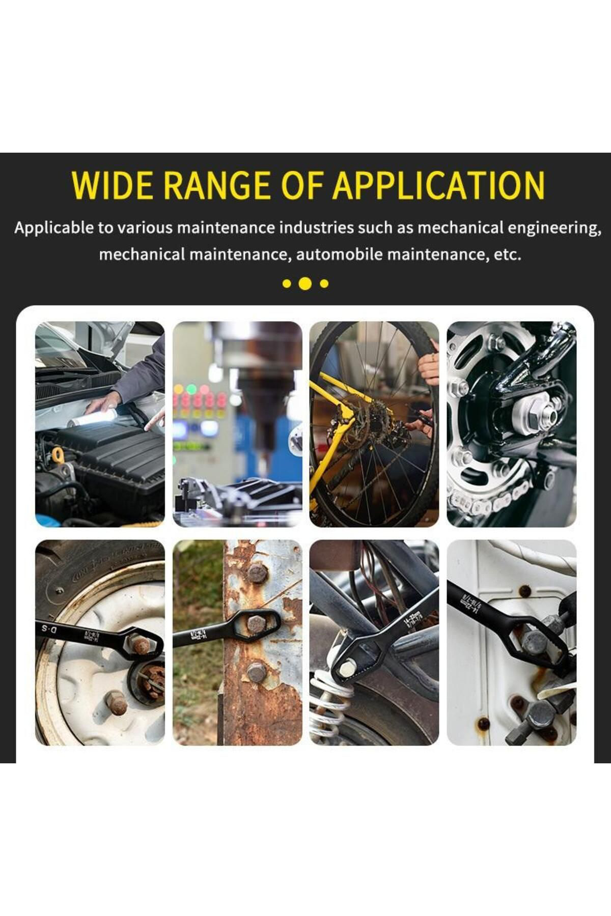 Ok Aksesuar Universal Anahtari Çift Kafali  Çok Fonksiyonlu 6-22Mm  Go5060753