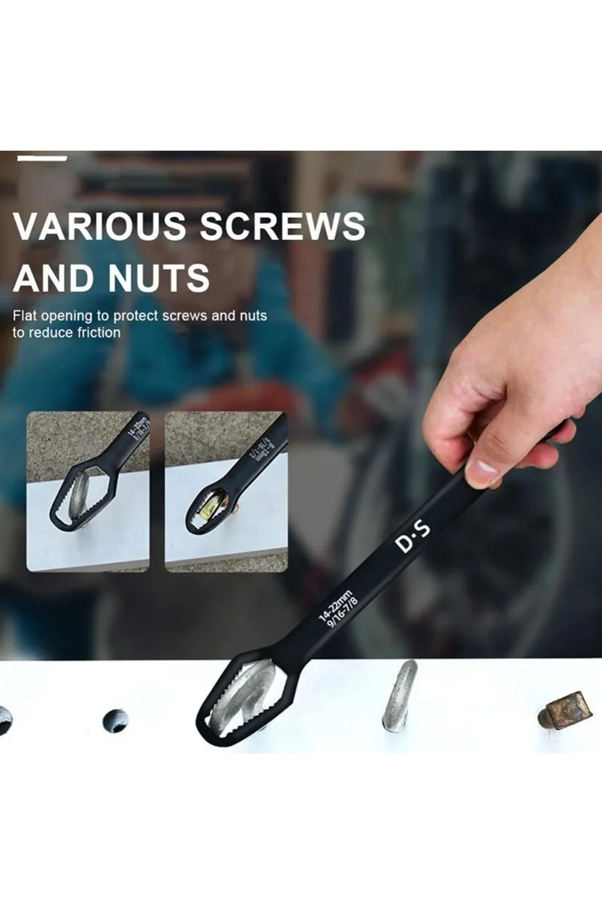 Universal Anahtarı Çift kafalı Çok Fonksiyonlu 6-22mm Universal Anahtarı Çift kafalı Çok Fonksiyonlu 6-22mm