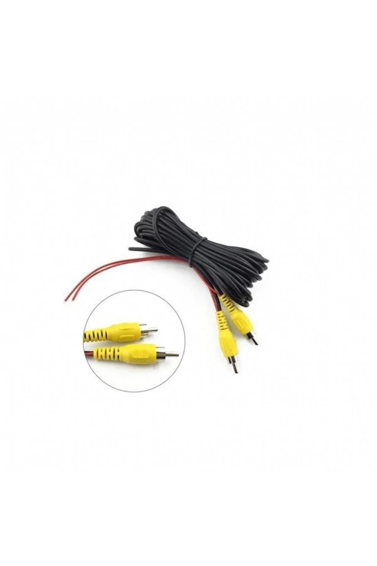 UNİVERSAL ARAÇ KAMERA KABLOSU 5 METRE RCA GİRİŞLİ