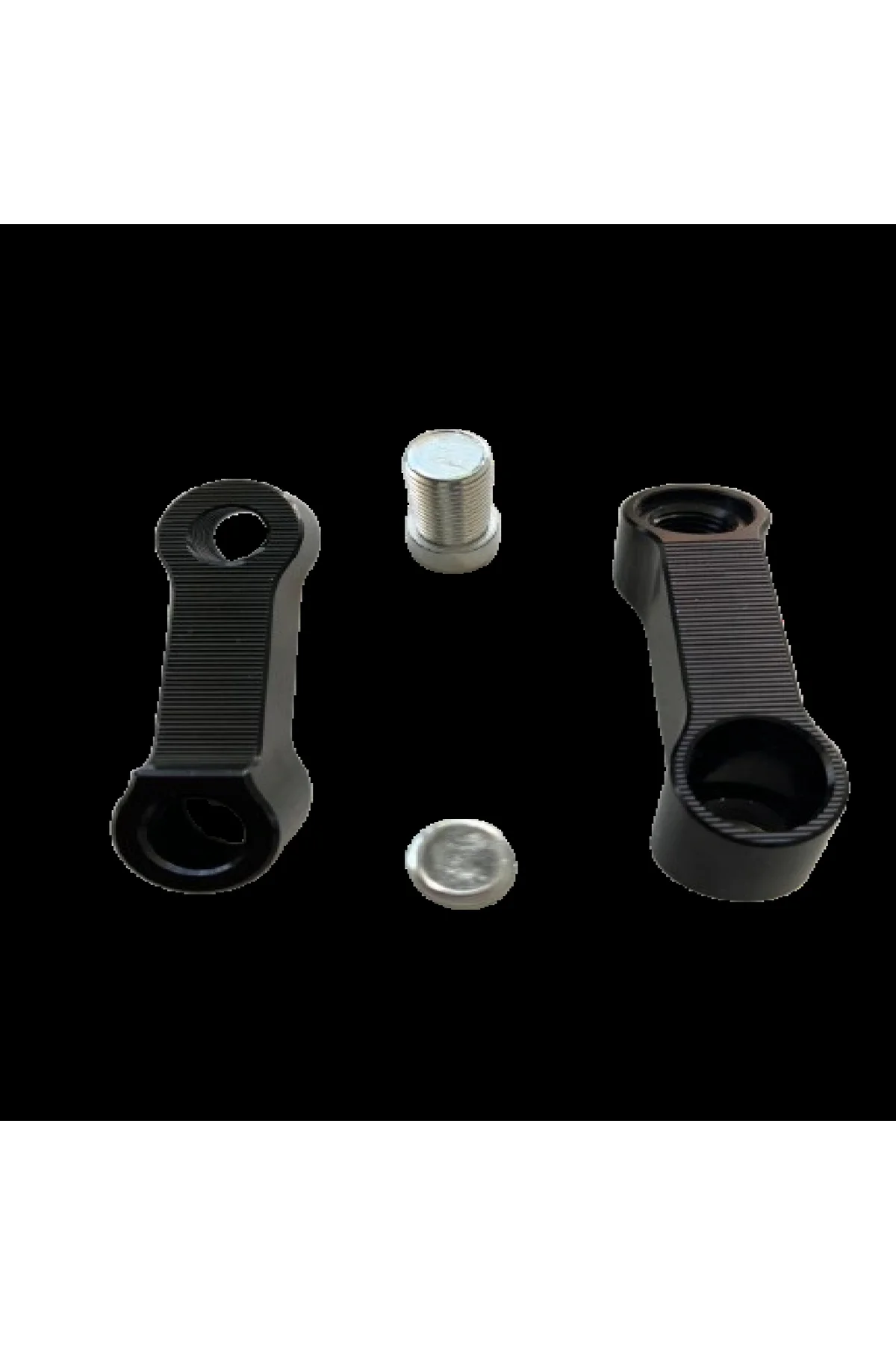 ÜNİVERSAL AYNA UZATMA GENİŞLETME APARATI SİYAH 10mm DÜZ DİŞ PCX - Görsel 2