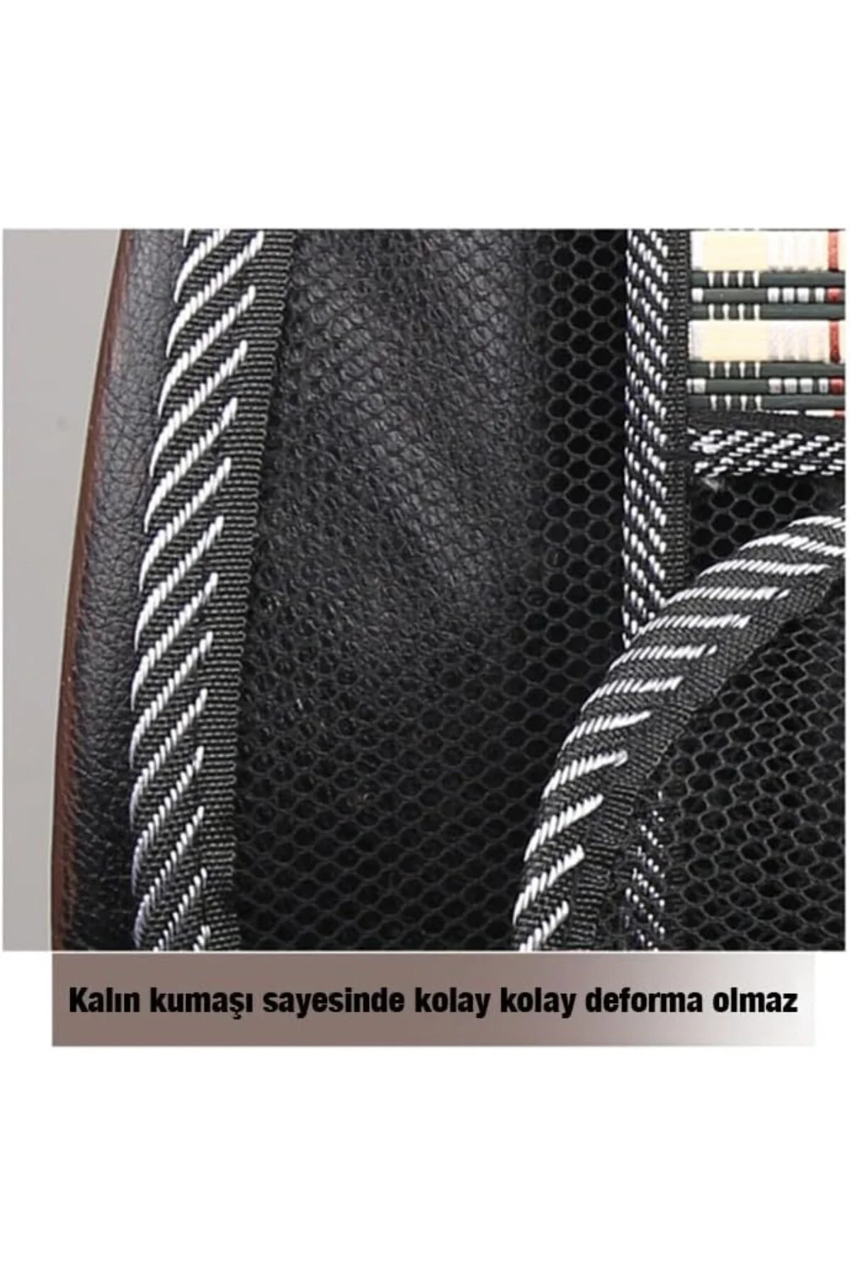 Universal Bambu Araba Nefes Alabilen Koltuk Bel Minderi, SIYAH