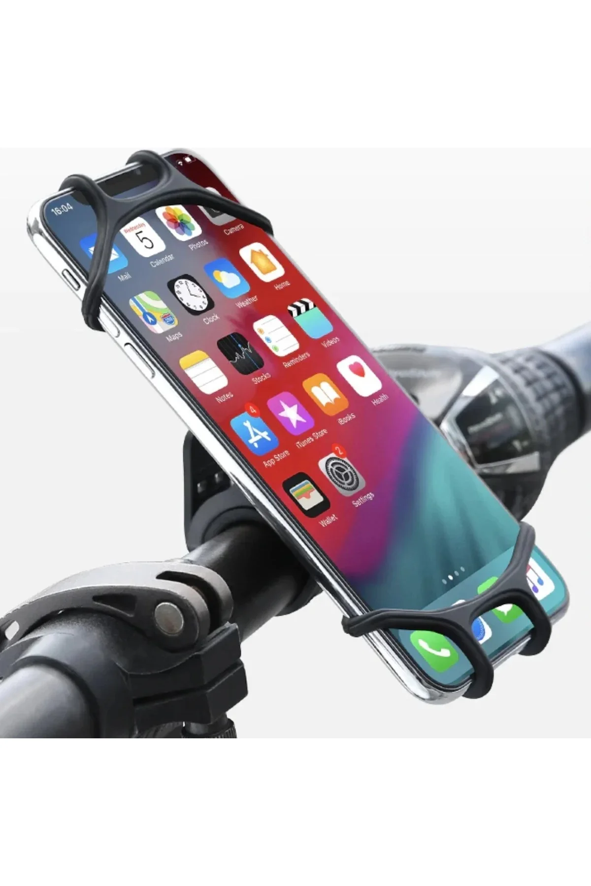 Universal Bisiklet Motosiklet Çocuk Arabası Silikon 360 Derece Telefon Tutucu Tüm Modellerle Universal Bisiklet Motosiklet Çocuk Arabası Silikon 360 Derece Telefon Tutucu Tüm Modellerle