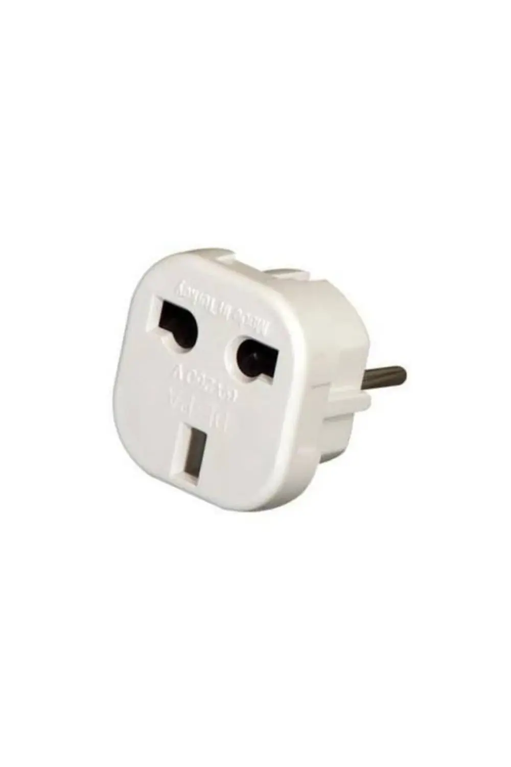 Üniversal Ingiliz Çevirici Beyaz Erkek Elektrik Topraklıpriz Dönü