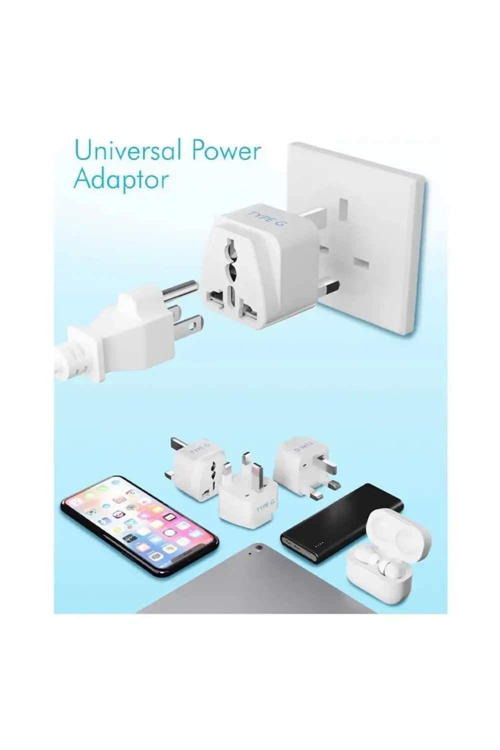 Üniversal Ingiliz Fiş Çevirici Priz Dönüştürücü Adaptör Amerika A