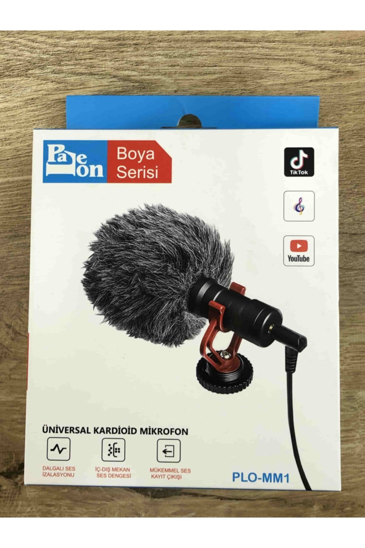 Üniversal Kardioid Tüylü Mikrofon Video Çekimleri Için Rüzgar Ses