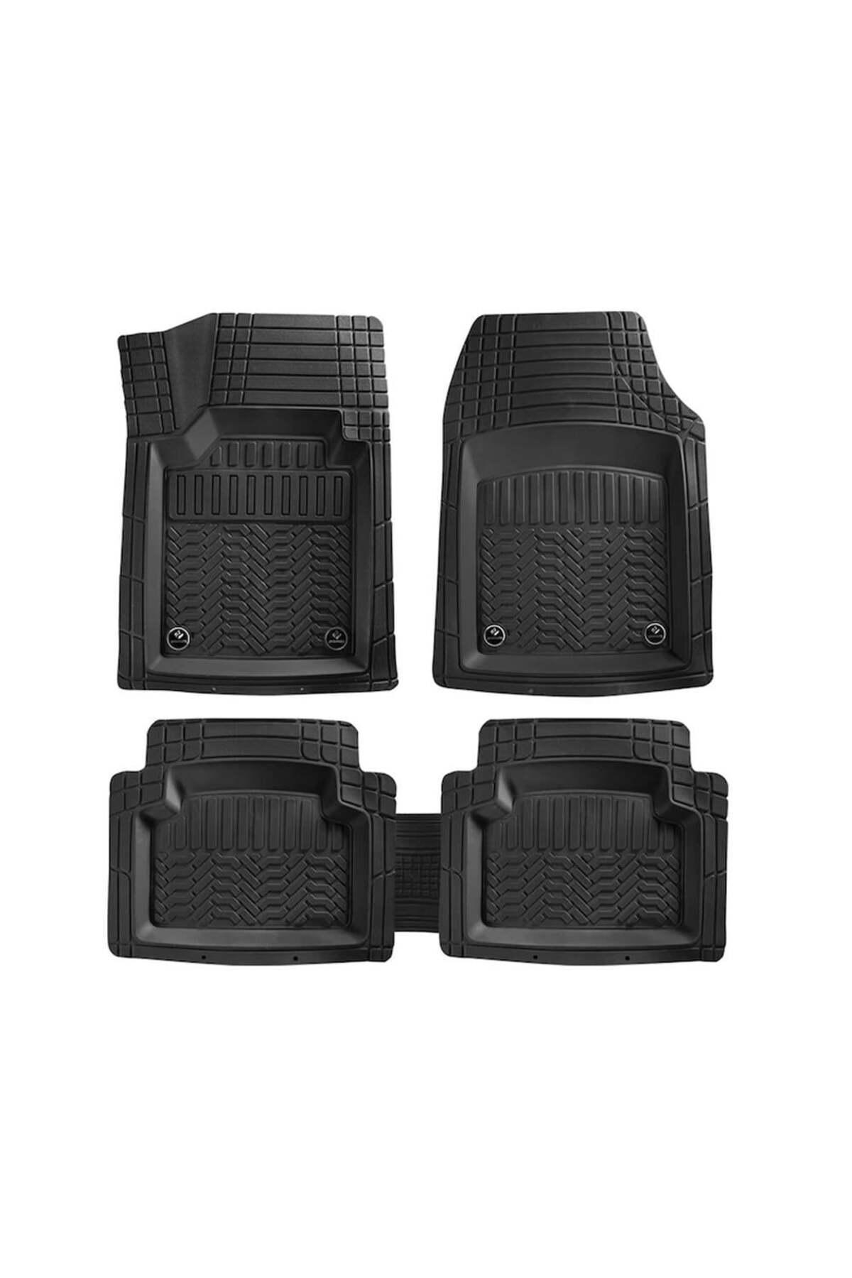 Universal Kesilebilir Promats Serisi 5 Parça 3D Havuzlu Paspas Se