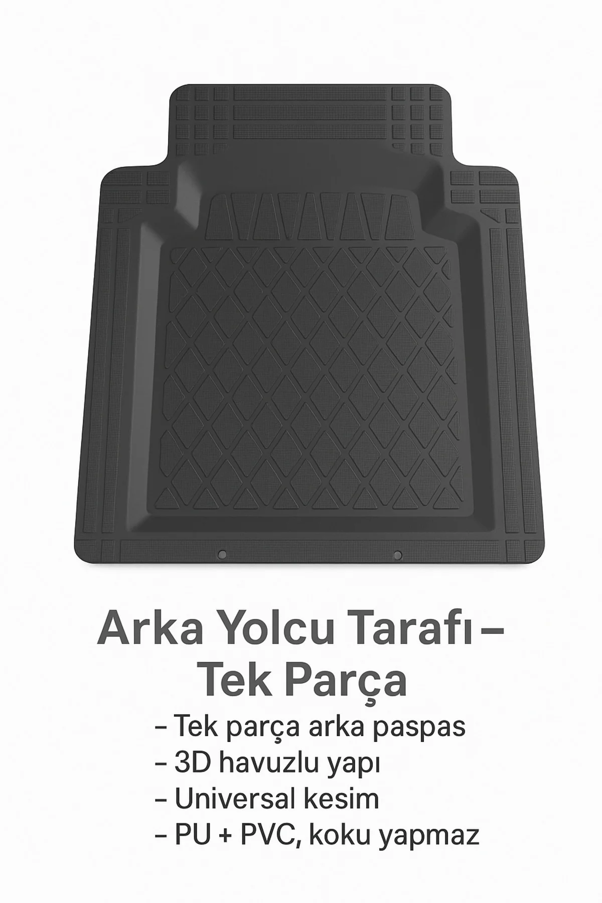 Universal Kesim 3D Havuzlu Oto Paspas Takımı | 5 Parça | PU+PVC - Kokusuz ve Yıkanabilir Fiyatı, Yorumları ve Özellikleri