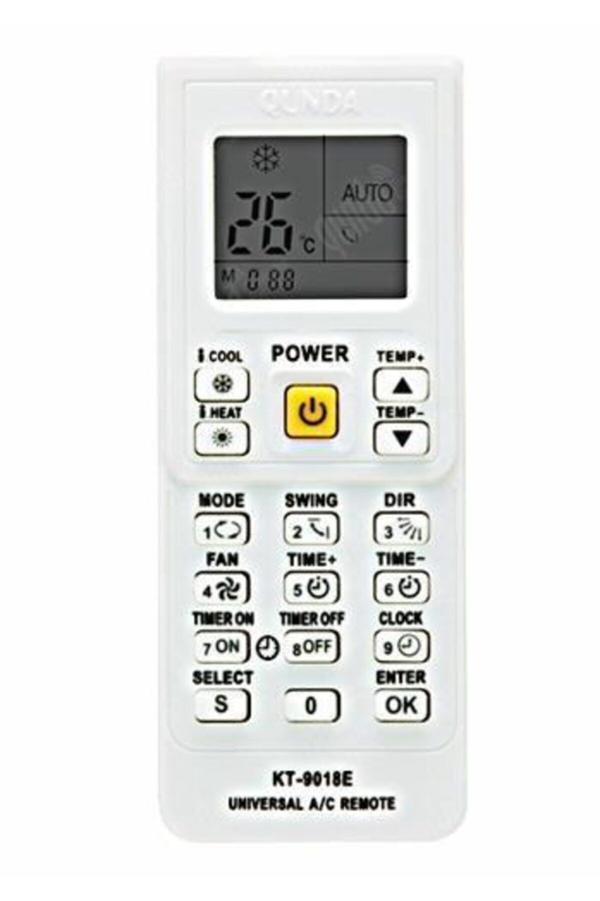 Universal Klima Akıllı Kumanda Kt-9018 Universal Klima Akıllı Kumanda Kt-9018