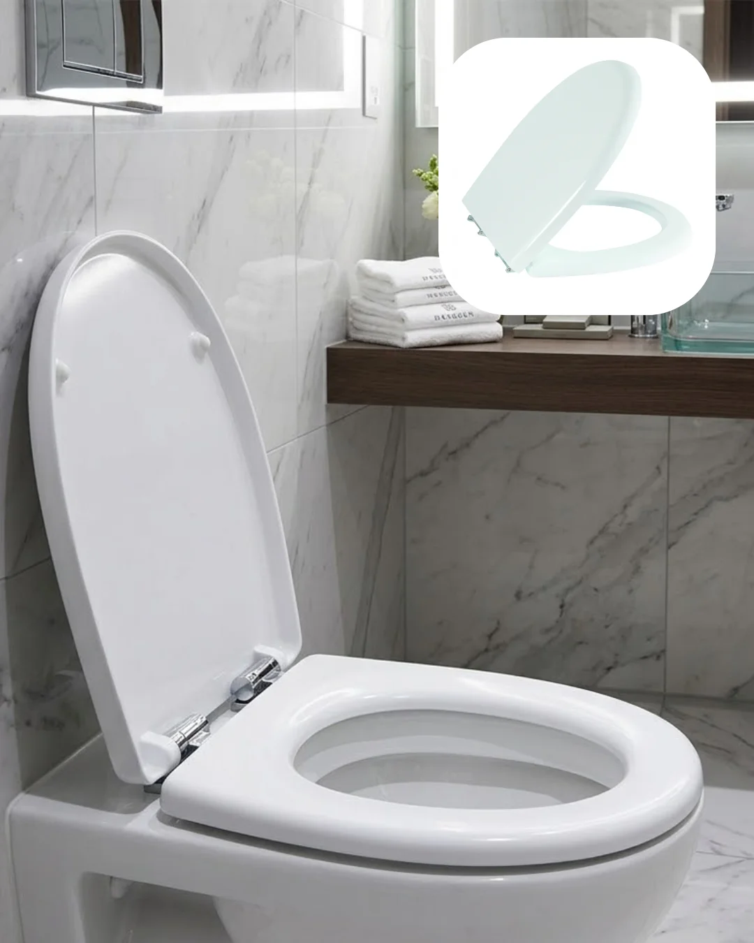 Universal Klozet Kapak Seti Kaydırmaz Alt Yüzey Kolay Temizlik Banyo Aksesuarı Fiyatı, Yorumları ve Özellikleri