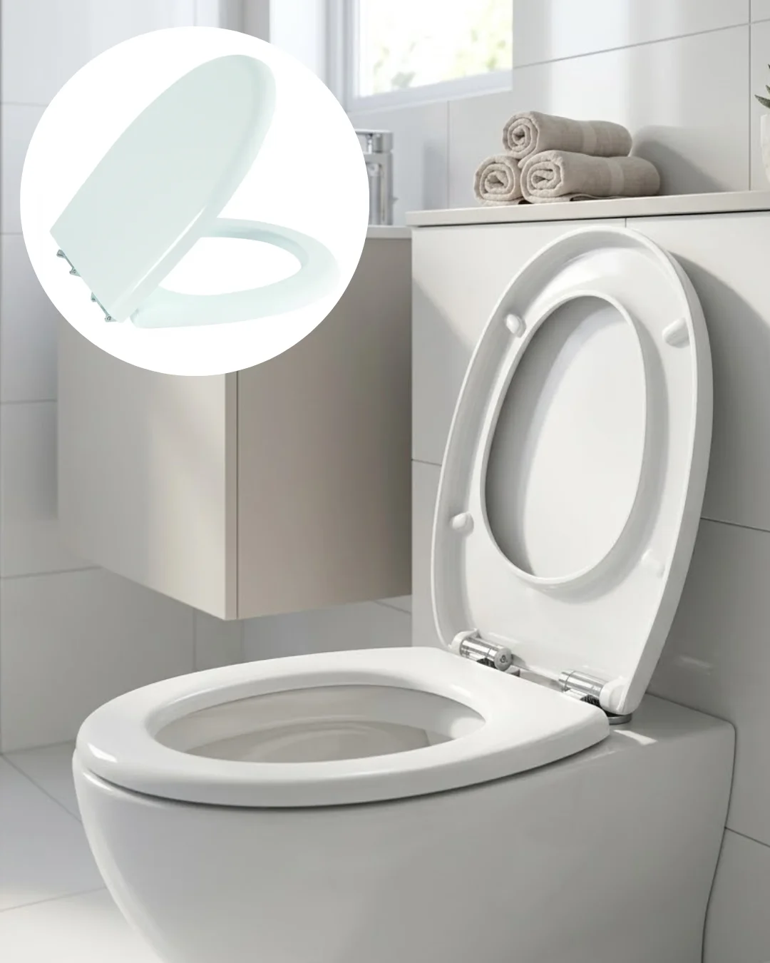 Universal Klozet Kapağı Kolay Montaj Kaydırmaz Alt Ped Dayanıklı Banyo Aksesuarı