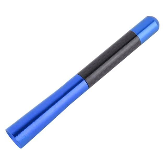Universal Mavi Karbon Fiber Oto Çubuk Radyo Anteni 12 Cm (4741)