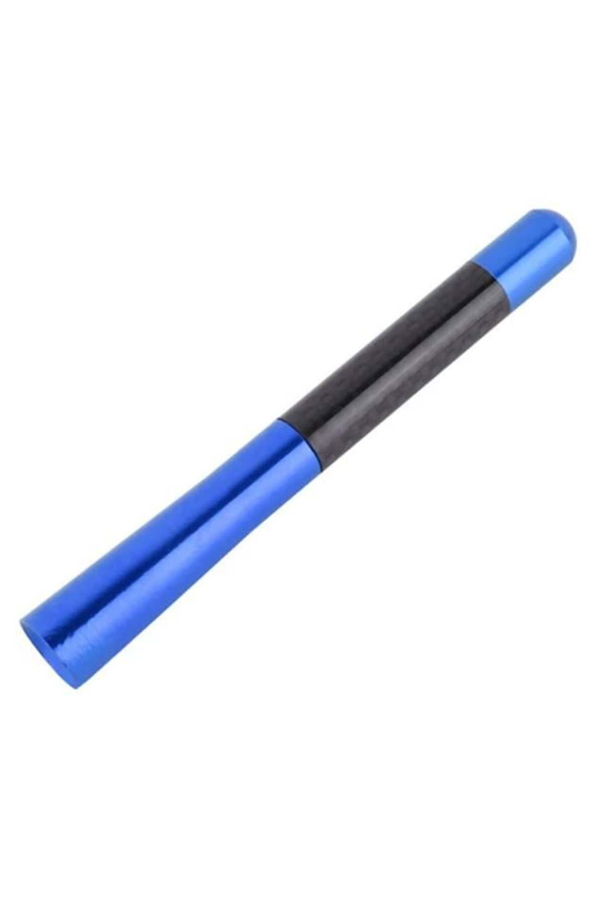 Universal Mavi Karbon Fiber Oto Çubuk Radyo Anteni 12 Cm (5224)