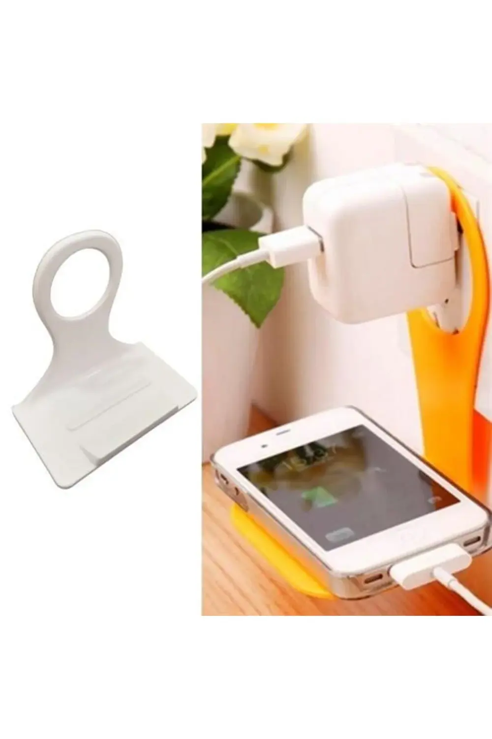 ® Universal Mobil Şarj Priz Askısı ve Telefon Tablet Tutucu Stand