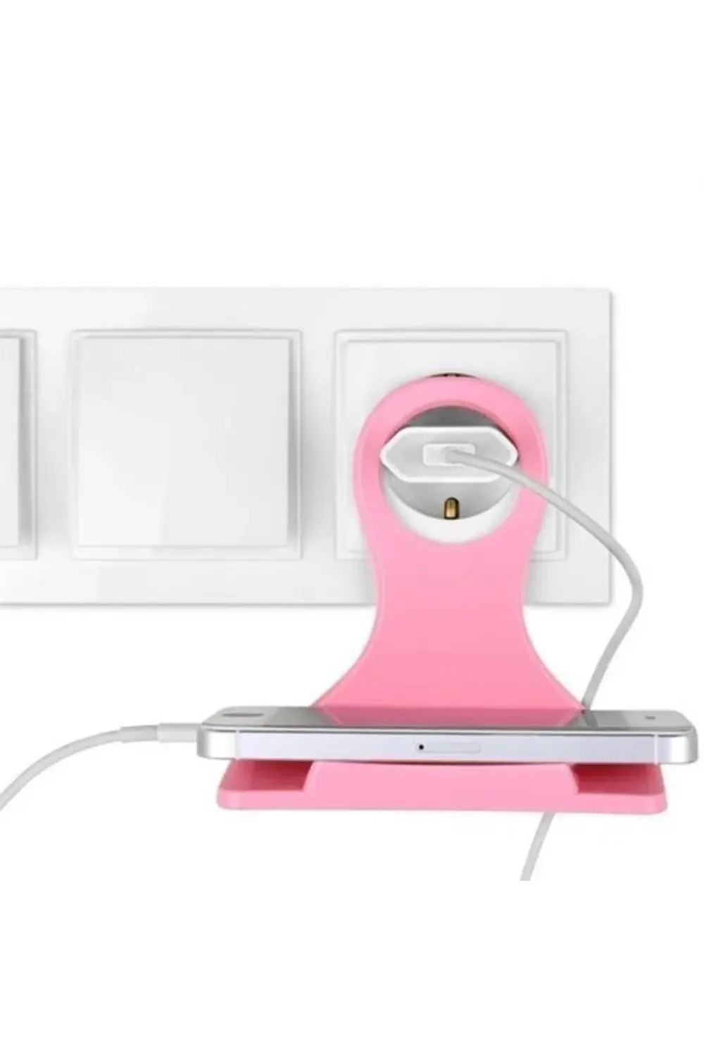 ® Universal Mobil Şarj Priz Askısı ve Telefon Tablet Tutucu Stand